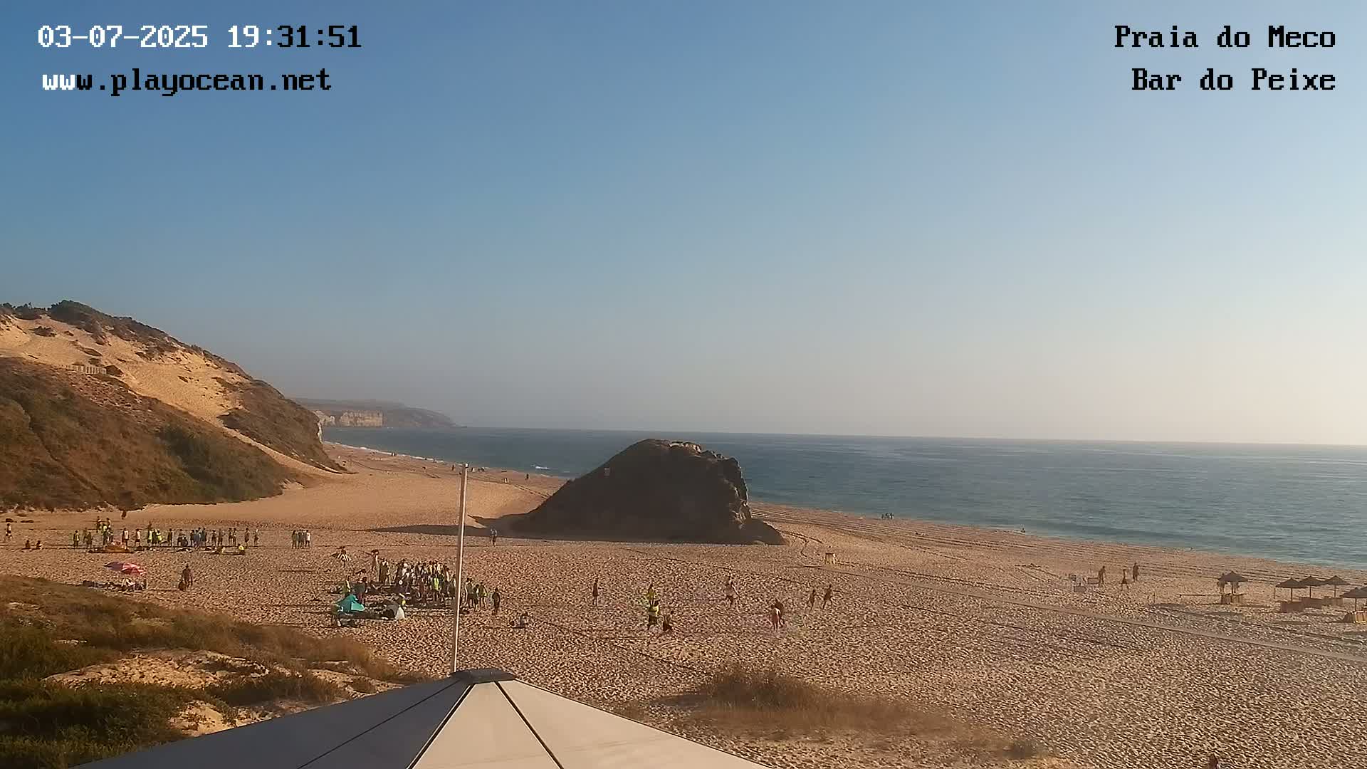 Praia do Meco Beach , Moinho de Baixo Live Cam  - Sesimbra,  Setubal, Lisbon, Portugal