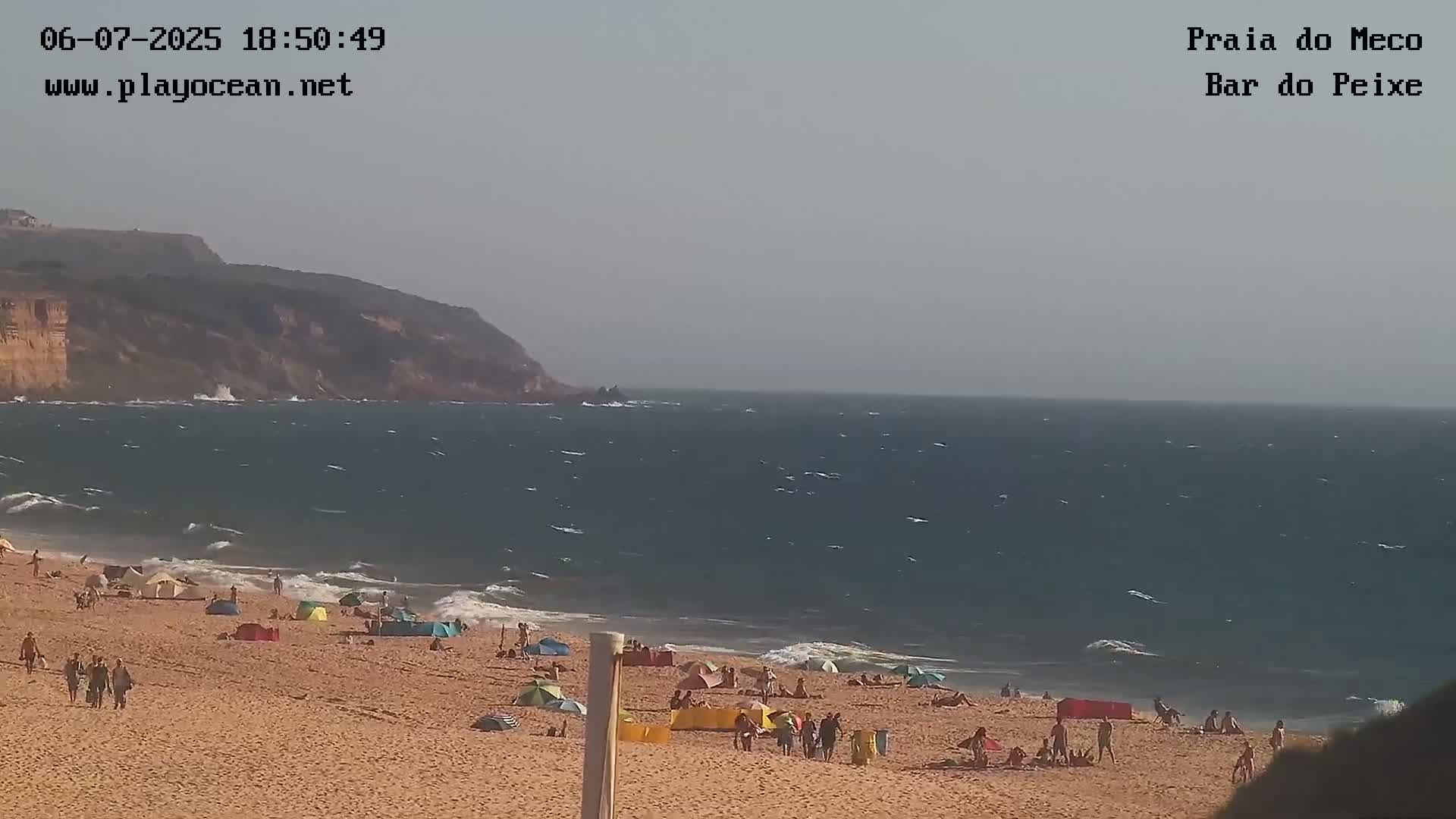 Praia do Meco Beach , Moinho de Baixo Live Cam  - Sesimbra,  Setubal, Lisbon, Portugal