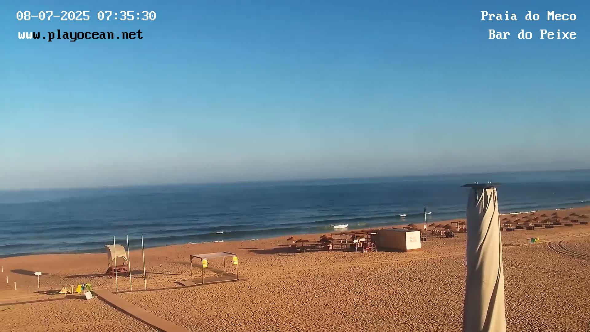Praia do Meco Beach , Moinho de Baixo Live Cam  - Sesimbra,  Setubal, Lisbon, Portugal