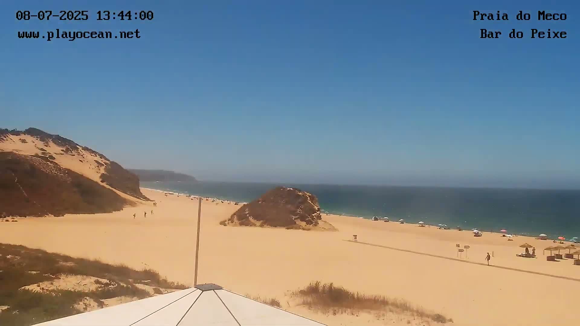 Praia do Meco Beach , Moinho de Baixo Live Cam  - Sesimbra,  Setubal, Lisbon, Portugal
