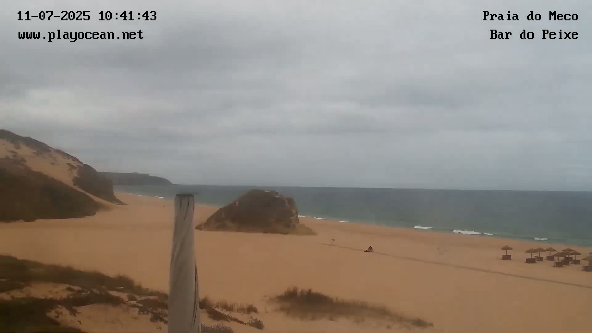 Praia do Meco Beach , Moinho de Baixo Live Cam  - Sesimbra,  Setubal, Lisbon, Portugal