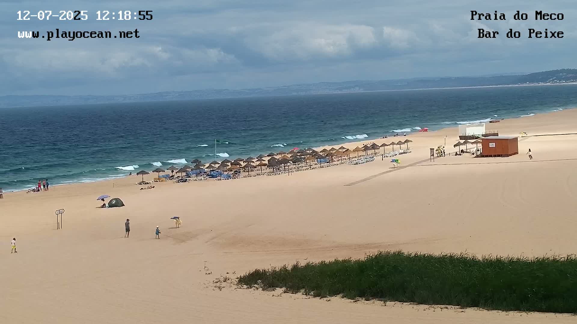 Praia do Meco Beach , Moinho de Baixo Live Cam  - Sesimbra,  Setubal, Lisbon, Portugal