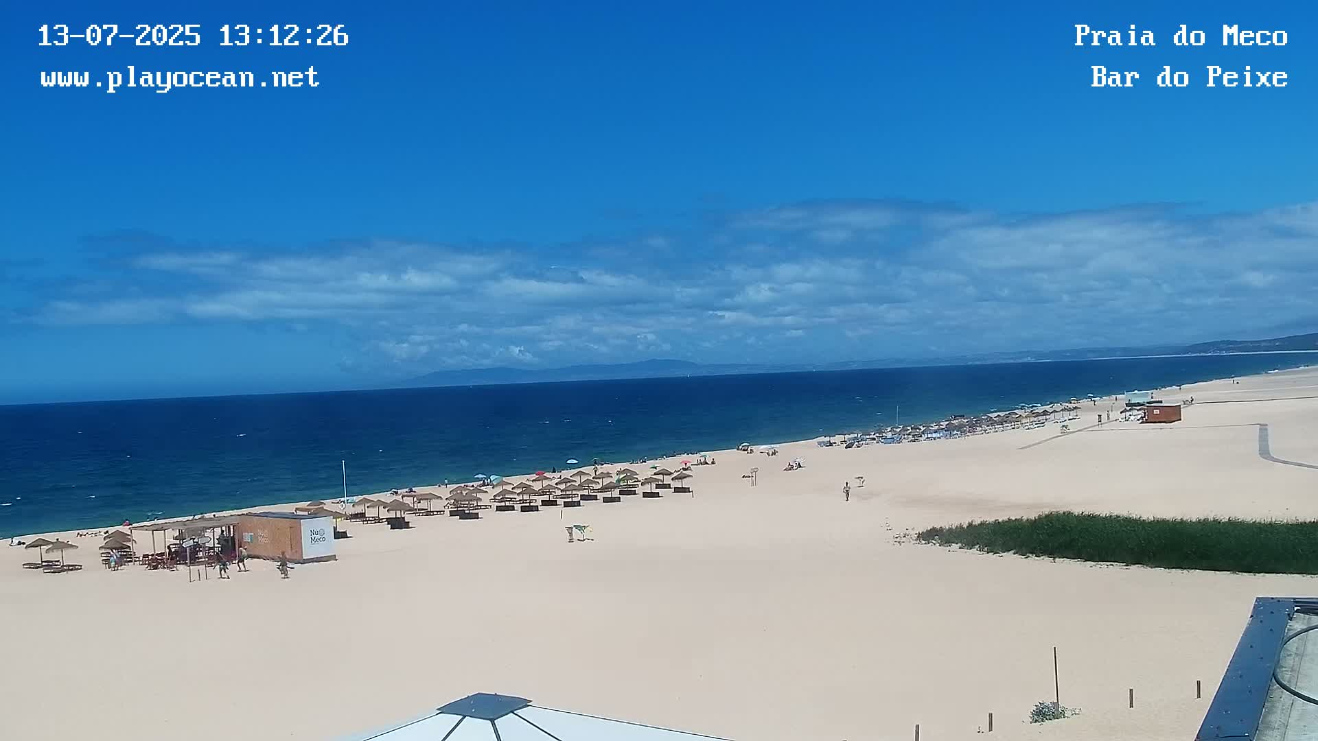 Praia do Meco Beach , Moinho de Baixo Live Cam  - Sesimbra,  Setubal, Lisbon, Portugal