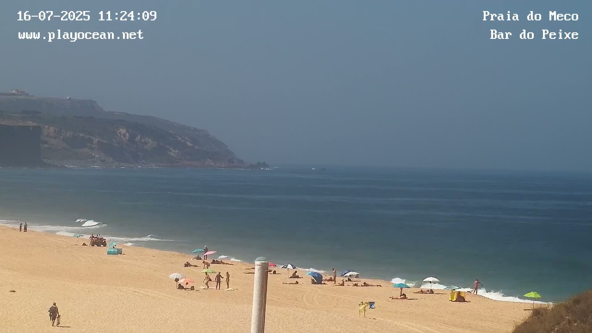 Praia do Meco Beach , Moinho de Baixo Live Cam  - Sesimbra,  Setubal, Lisbon, Portugal