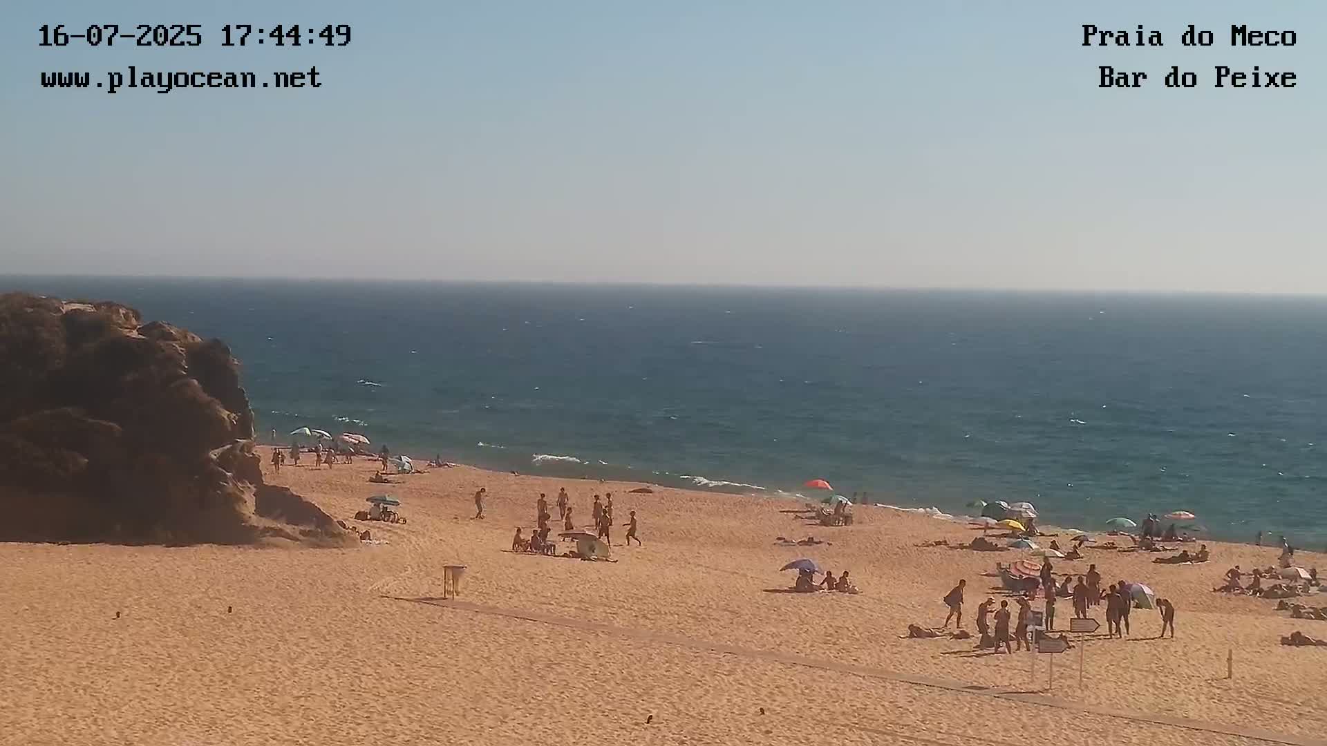 Praia do Meco Beach , Moinho de Baixo Live Cam  - Sesimbra,  Setubal, Lisbon, Portugal