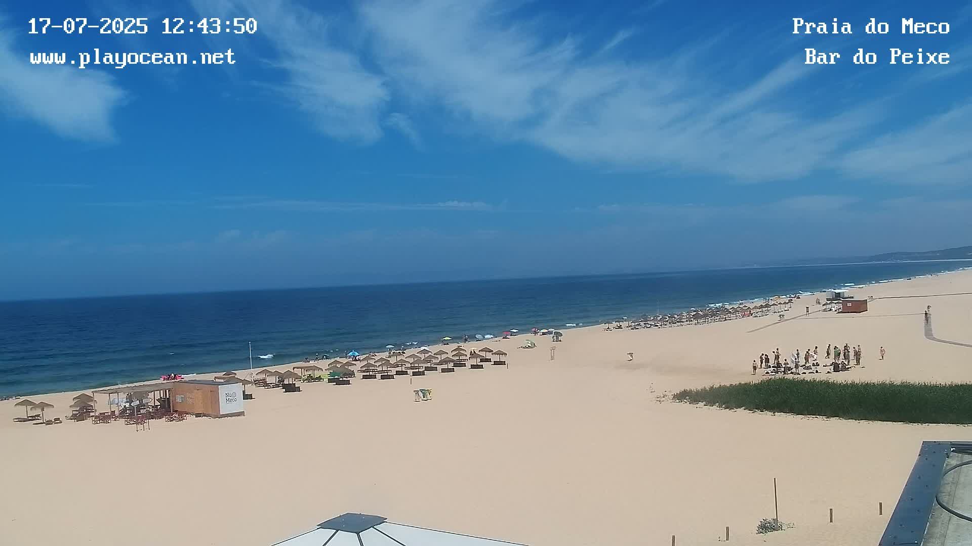 Praia do Meco Beach , Moinho de Baixo Live Cam  - Sesimbra,  Setubal, Lisbon, Portugal