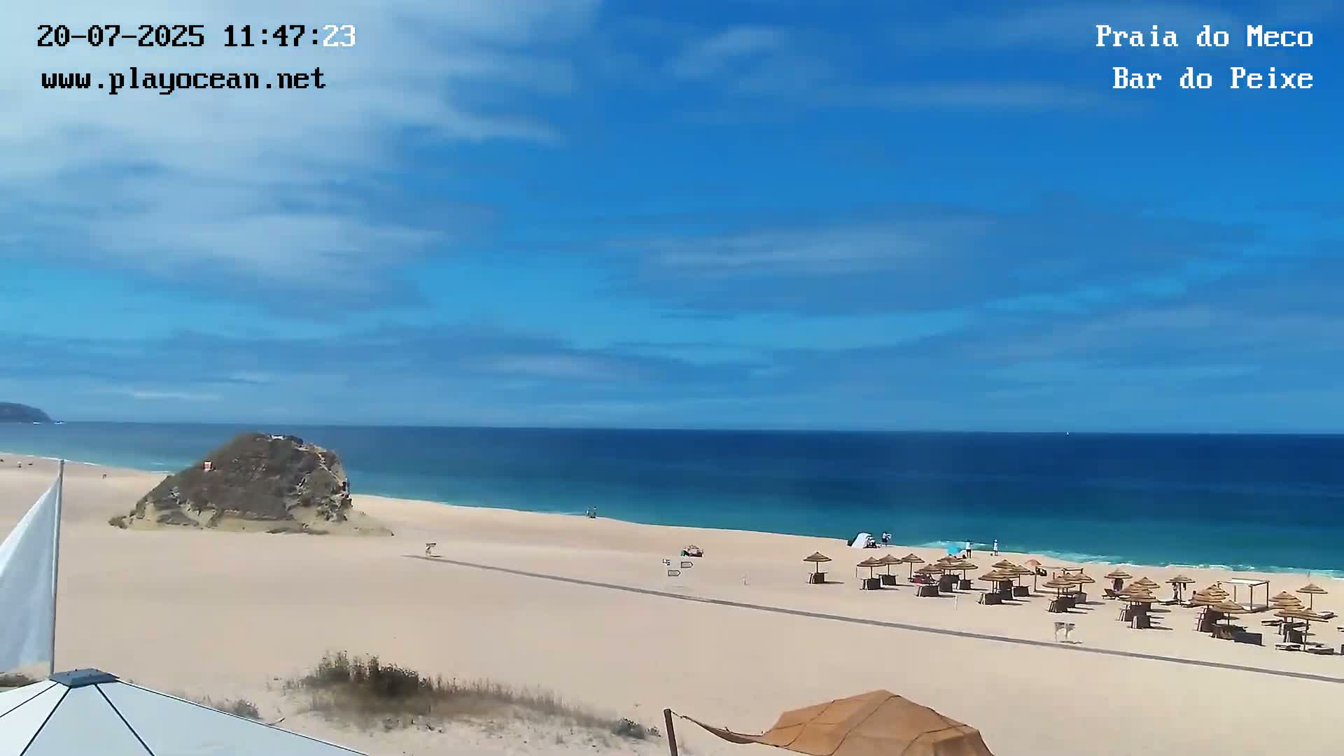 Praia do Meco Beach , Moinho de Baixo Live Cam  - Sesimbra,  Setubal, Lisbon, Portugal