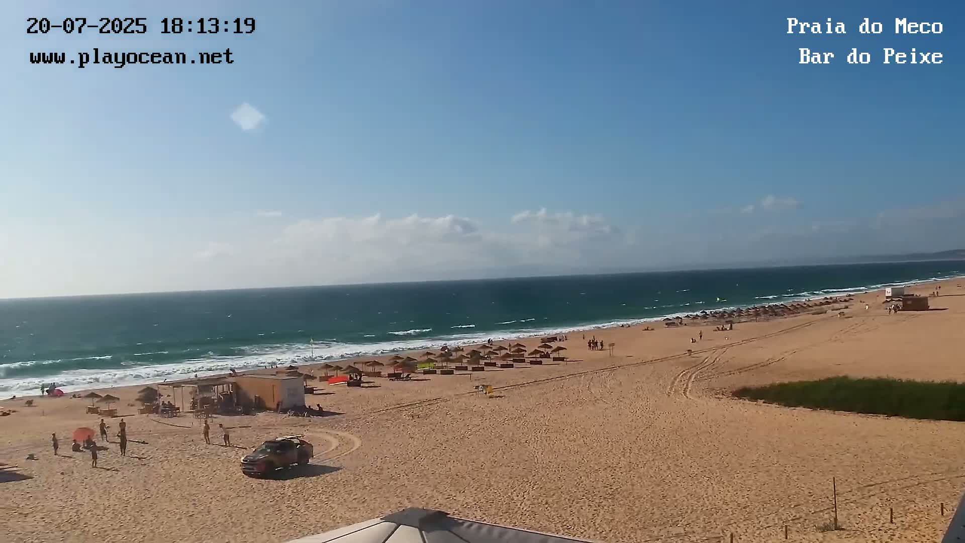 Praia do Meco Beach , Moinho de Baixo Live Cam  - Sesimbra,  Setubal, Lisbon, Portugal