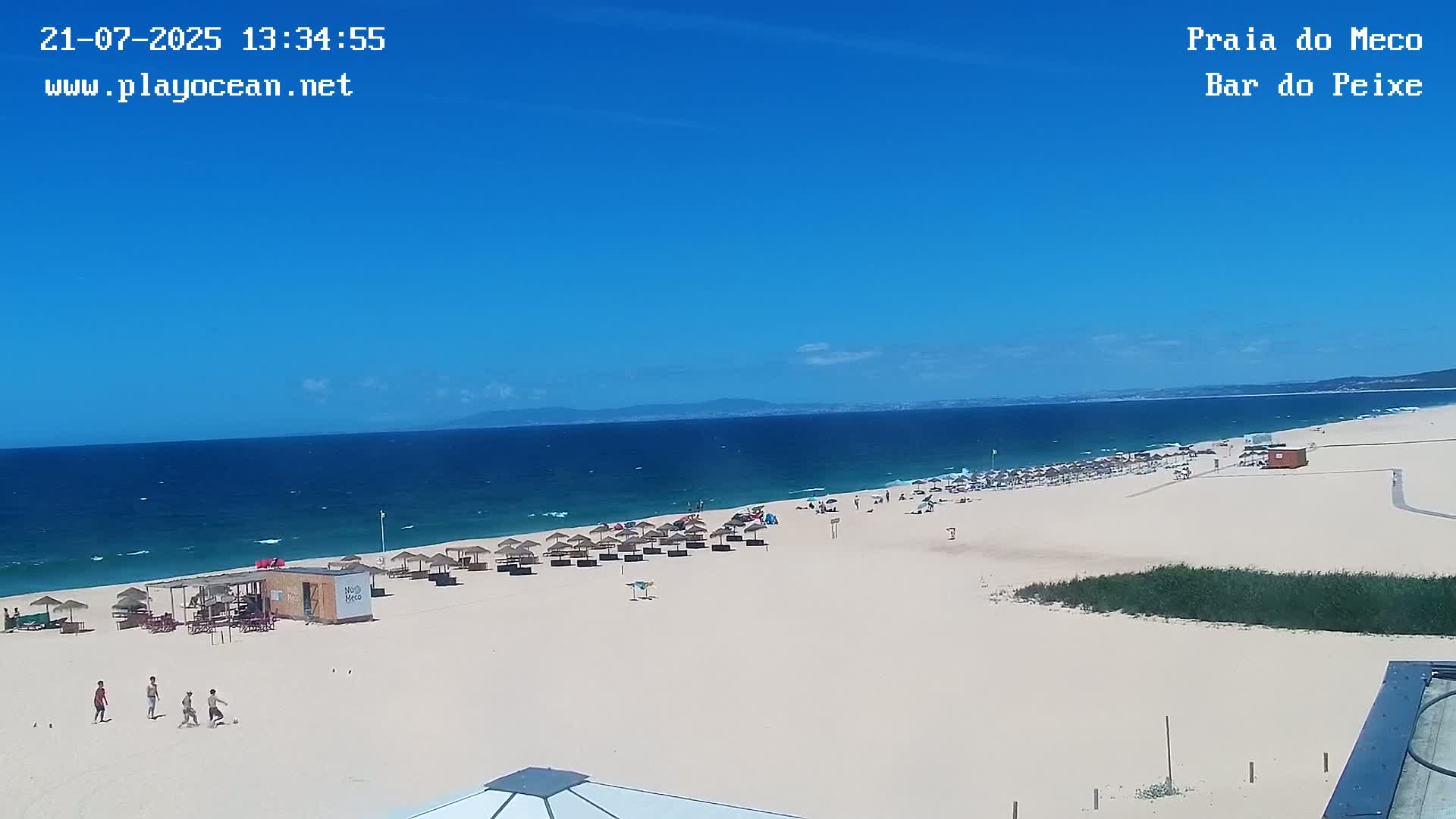 Praia do Meco Beach , Moinho de Baixo Live Cam  - Sesimbra,  Setubal, Lisbon, Portugal