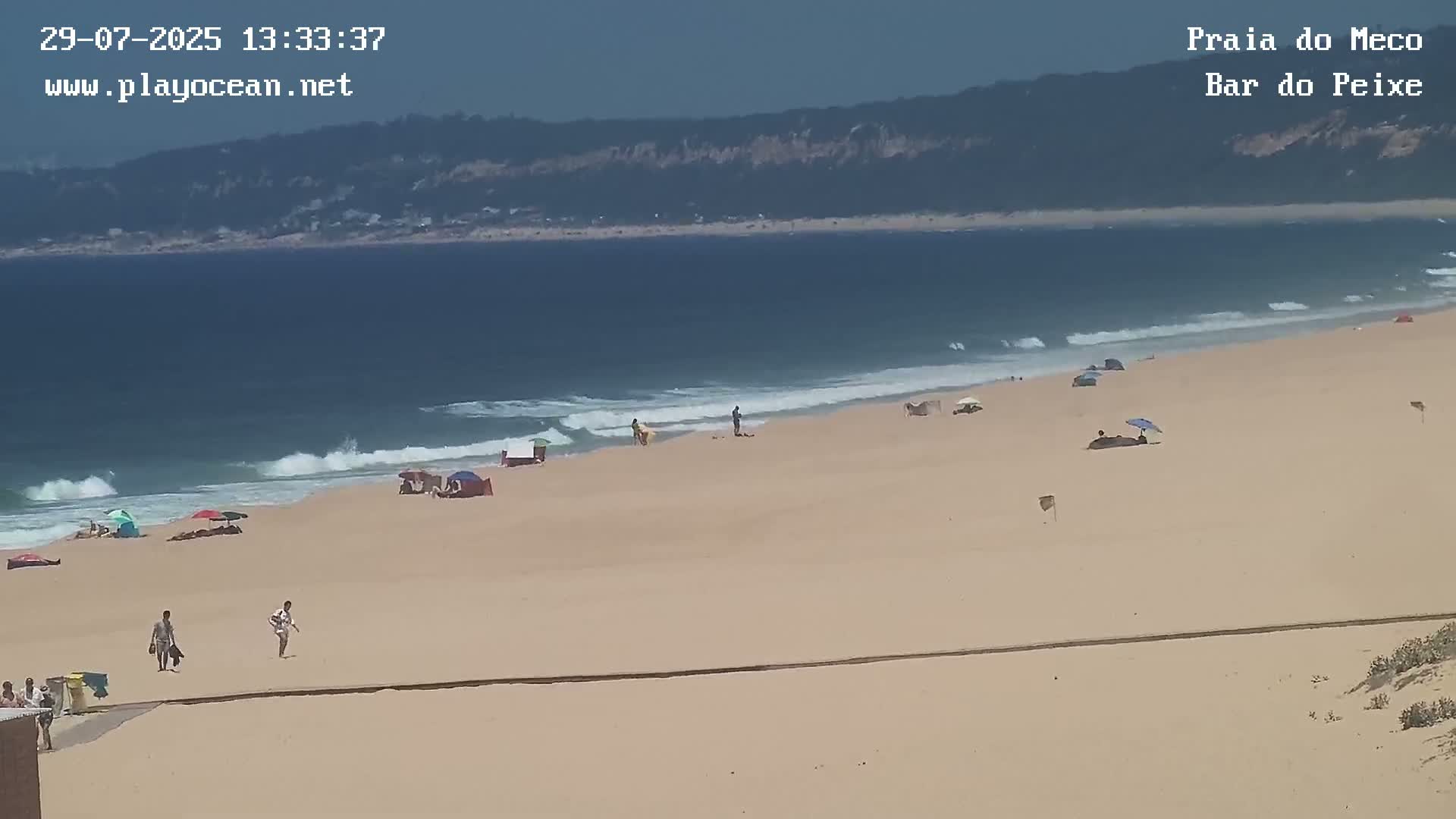 Praia do Meco Beach , Moinho de Baixo Live Cam  - Sesimbra,  Setubal, Lisbon, Portugal