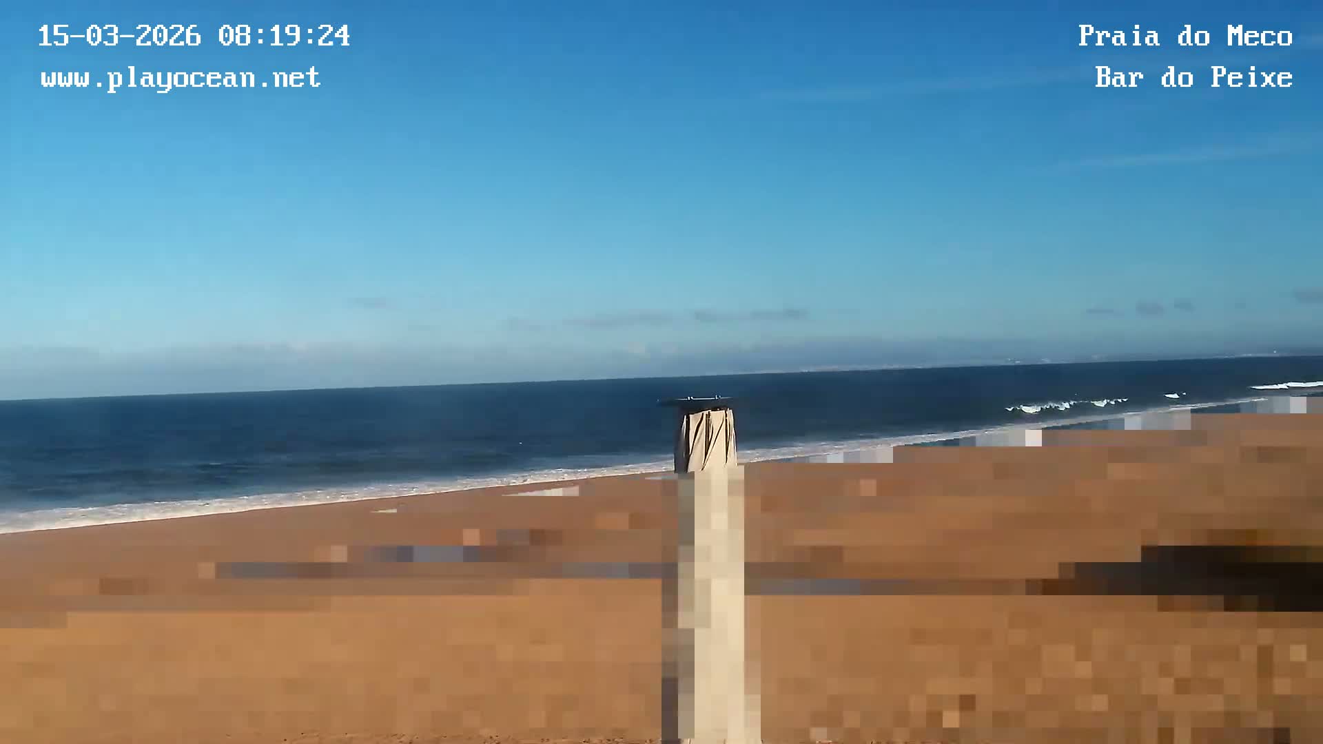 Praia do Meco Beach , Moinho de Baixo Live Cam  - Sesimbra,  Setubal, Lisbon, Portugal