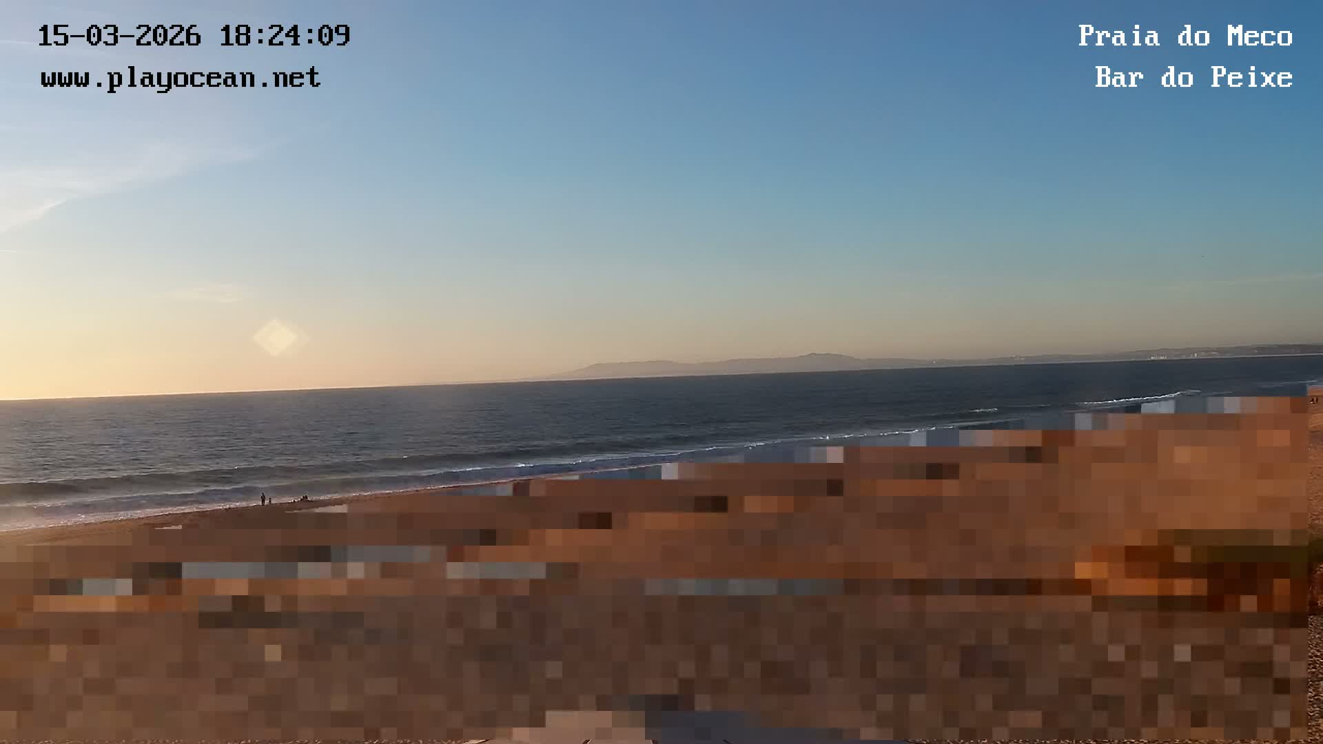 Praia do Meco Beach , Moinho de Baixo Live Cam  - Sesimbra,  Setubal, Lisbon, Portugal