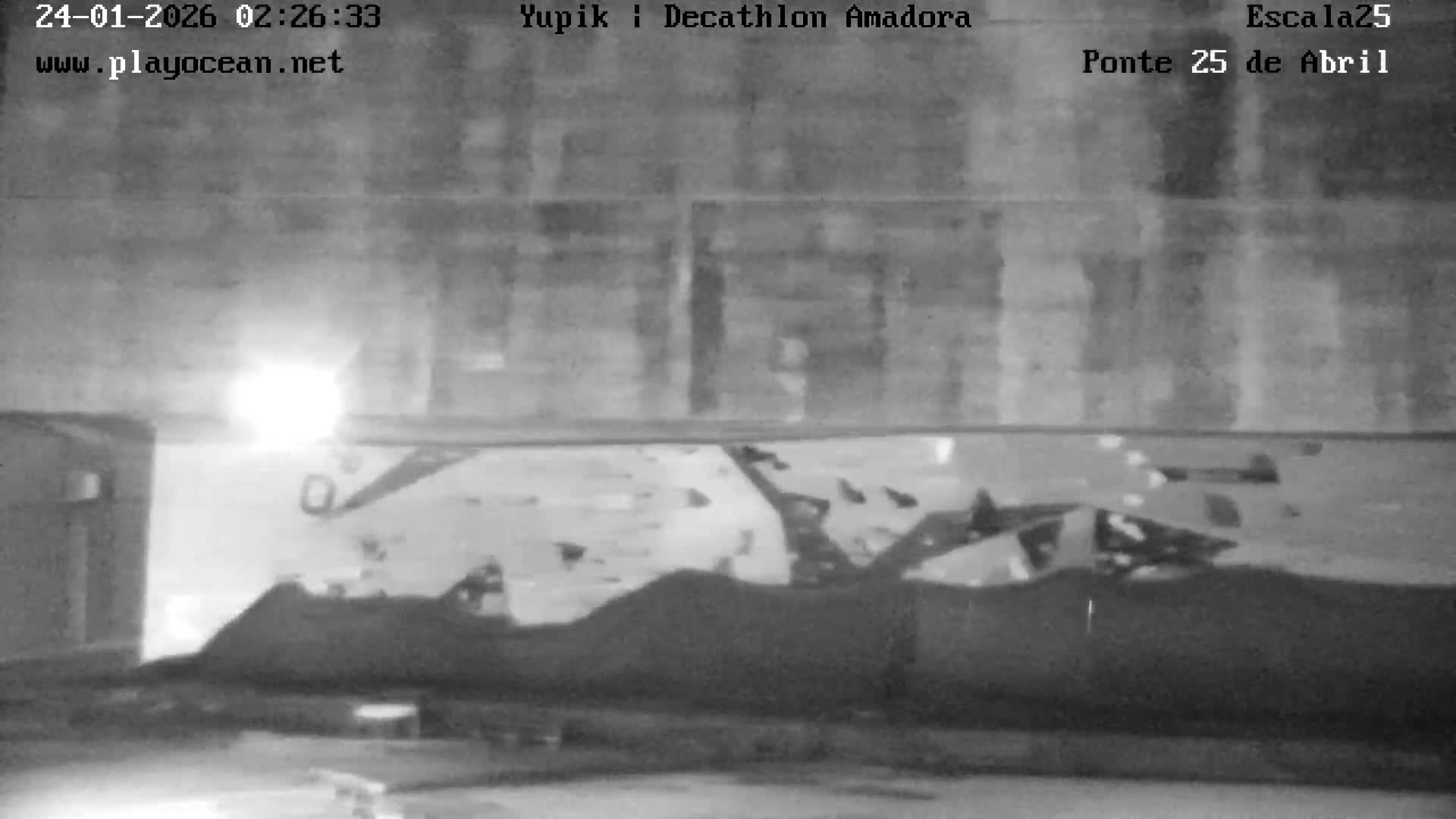 Under Ponte 25 de April Bridge, Escala25 Climbing Studio Live Cam - Alcantara, Lisbon, Portugal 