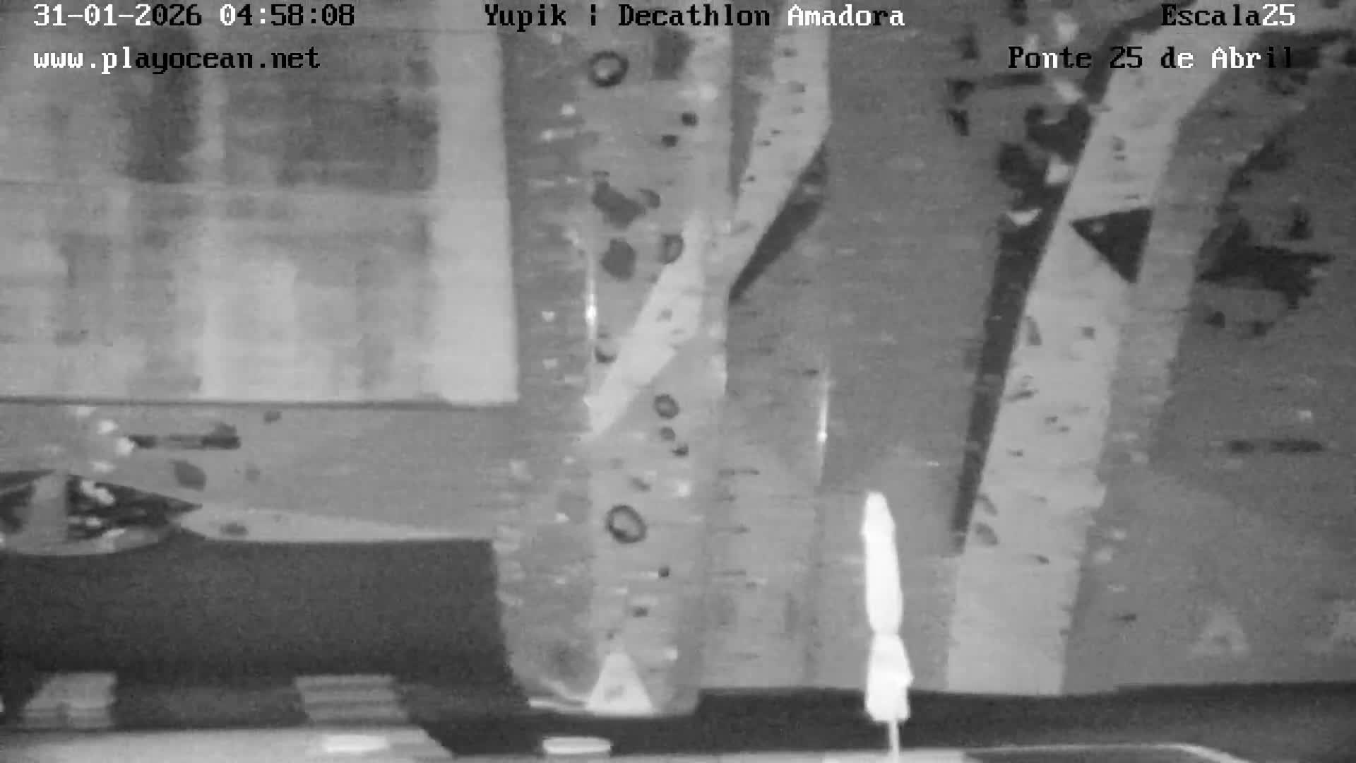Under Ponte 25 de April Bridge, Escala25 Climbing Studio Live Cam - Alcantara, Lisbon, Portugal 