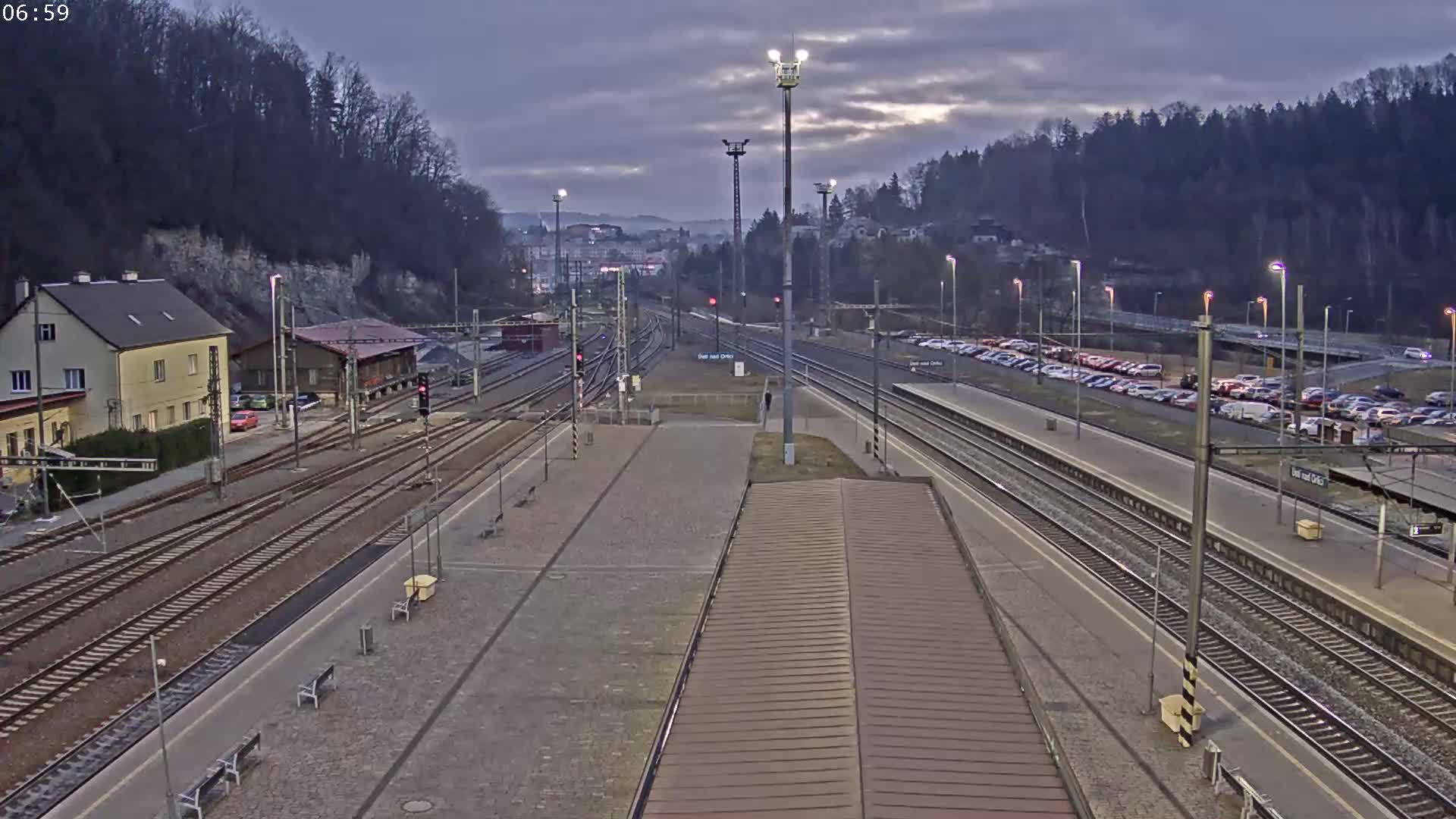 Usti nad Orlici Main Train Station Live Cam - Usti nas Orlici, Pardubice, Czechia