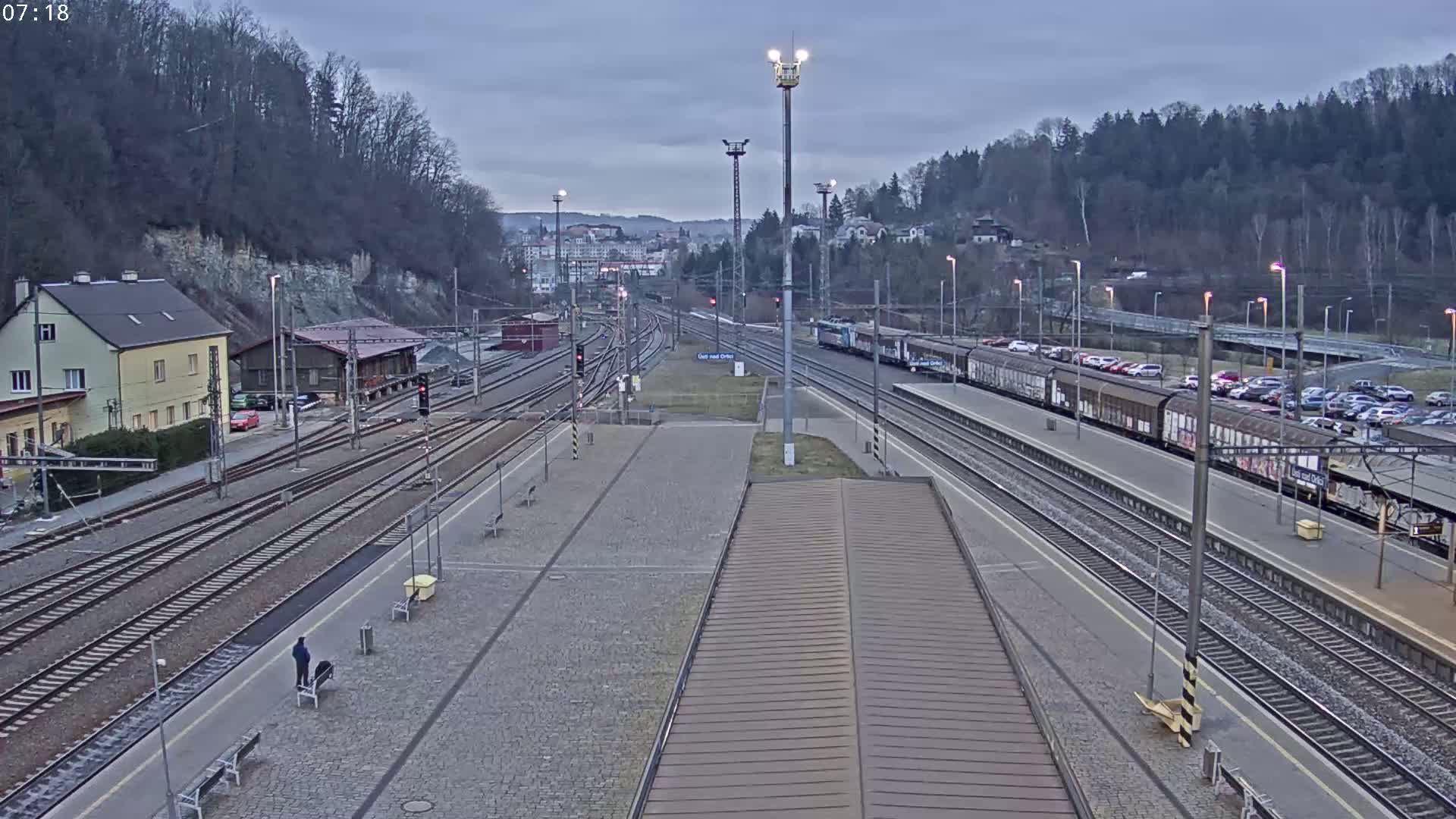 Usti nad Orlici Main Train Station Live Cam - Usti nas Orlici, Pardubice, Czechia