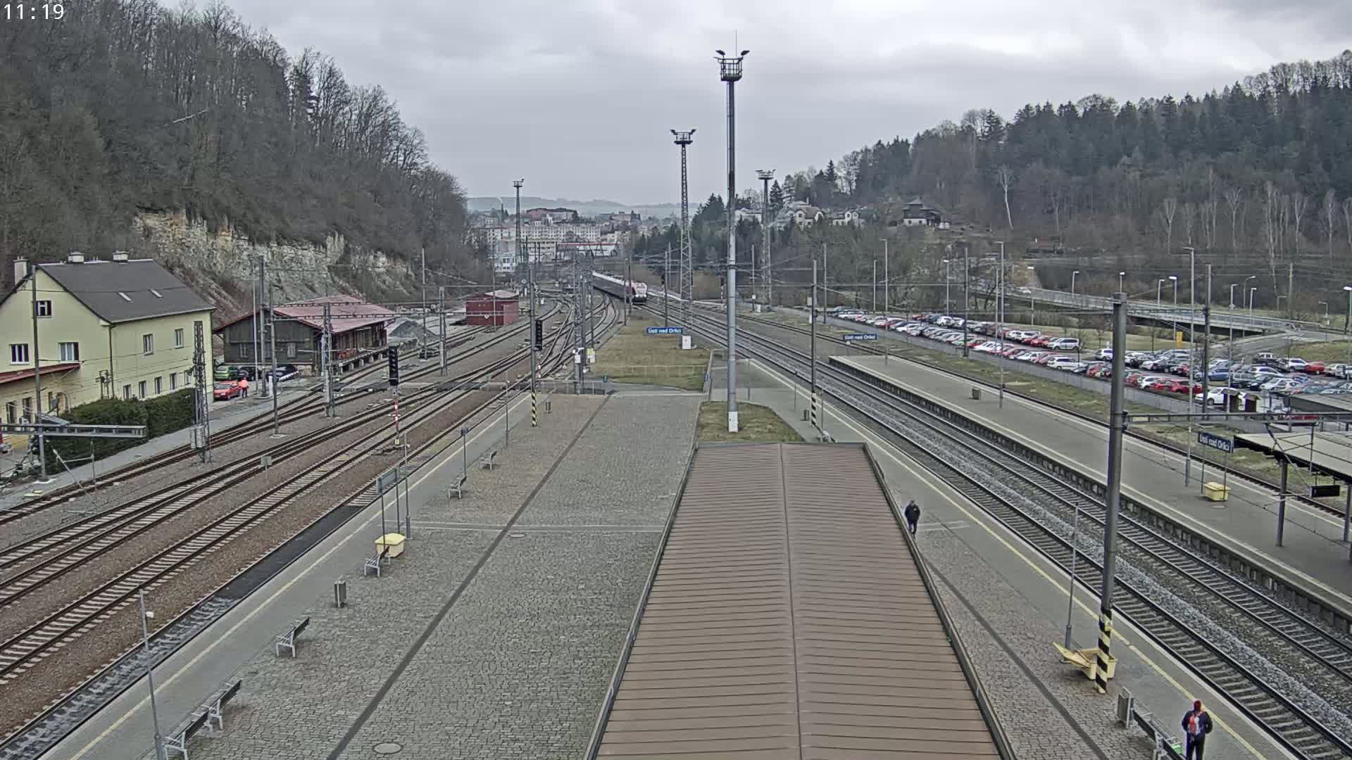 Usti nad Orlici Main Train Station Live Cam - Usti nas Orlici, Pardubice, Czechia