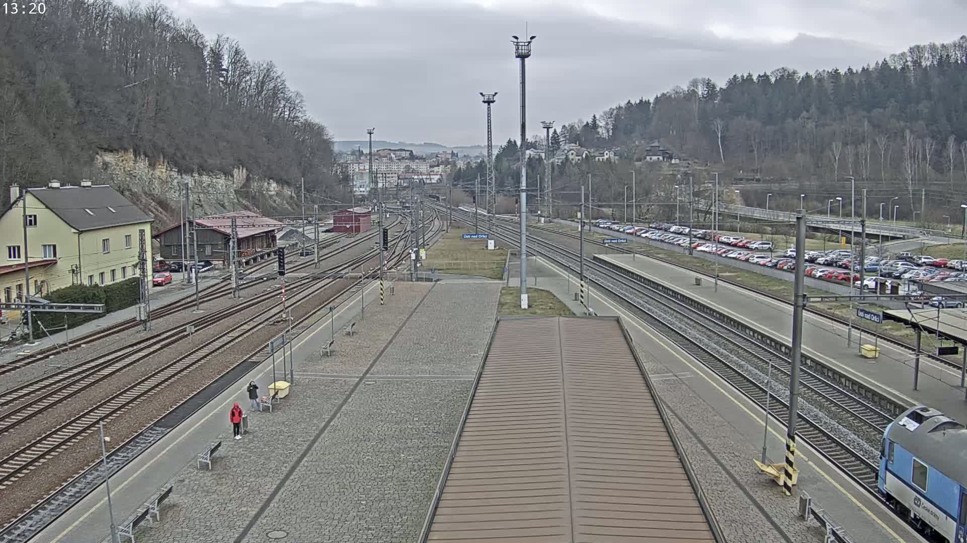Usti nad Orlici Main Train Station Live Cam - Usti nas Orlici, Pardubice, Czechia