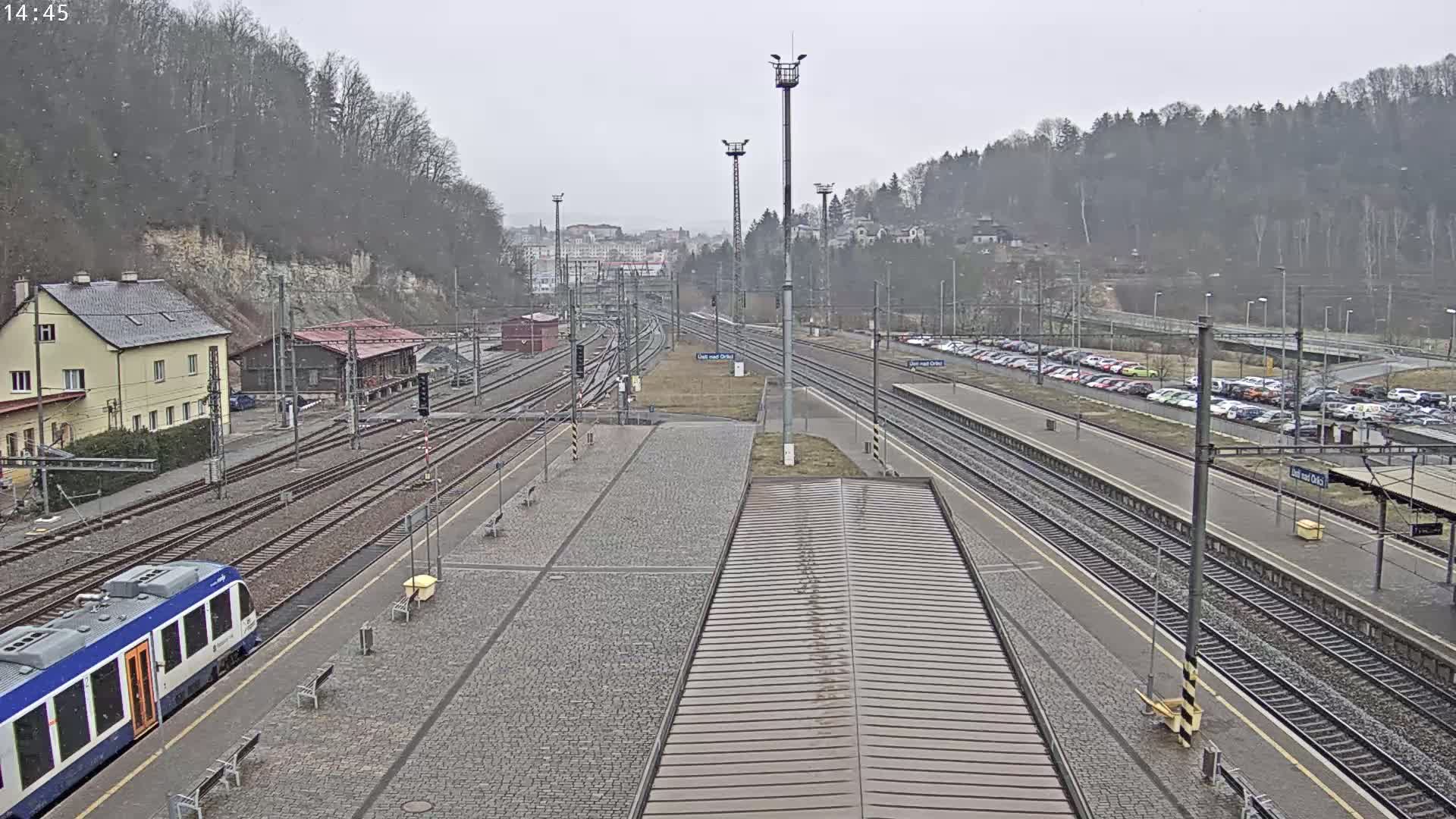 Usti nad Orlici Main Train Station Live Cam - Usti nas Orlici, Pardubice, Czechia