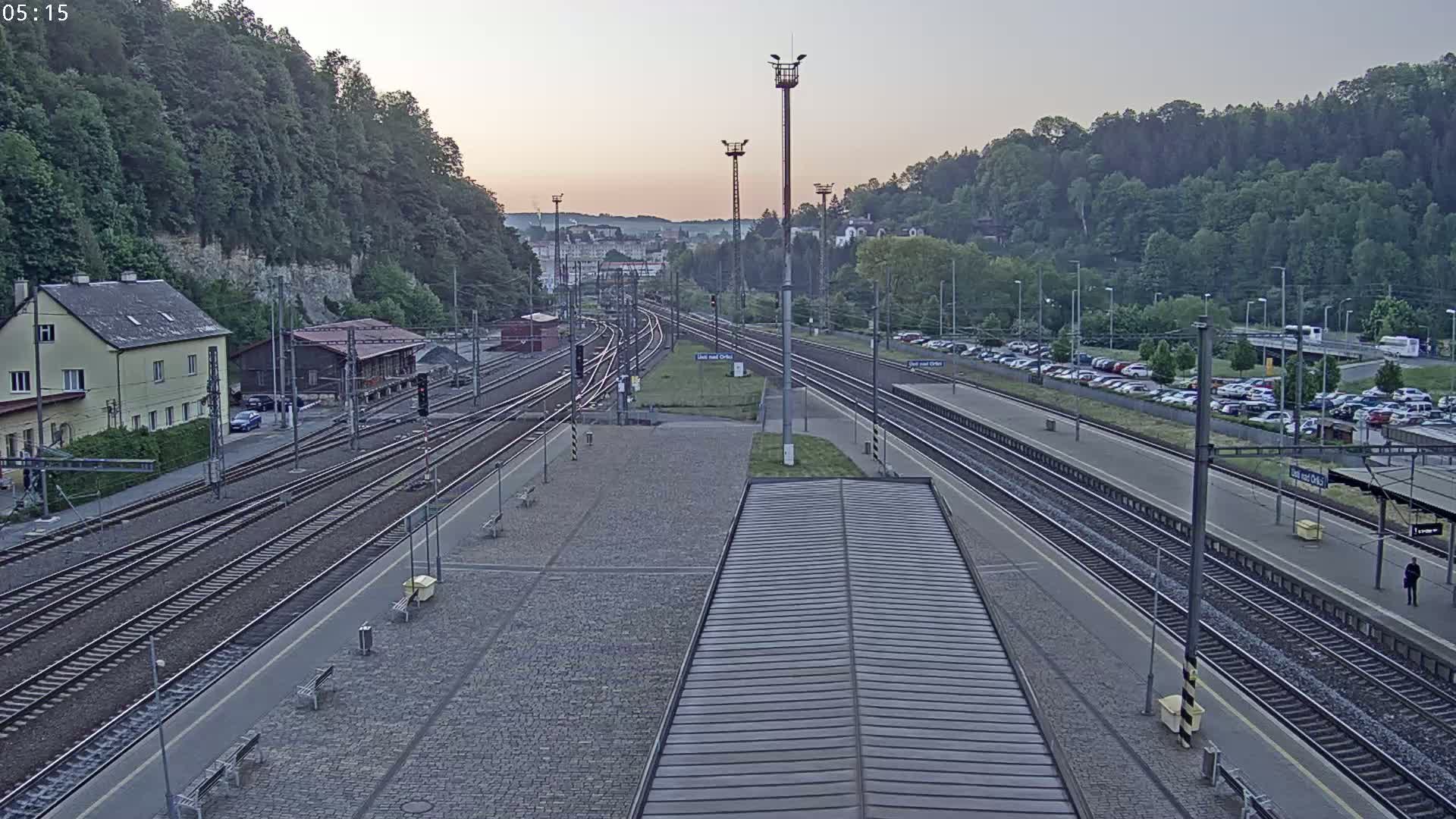 Usti nad Orlici Main Train Station Live Cam - Usti nas Orlici, Pardubice, Czechia