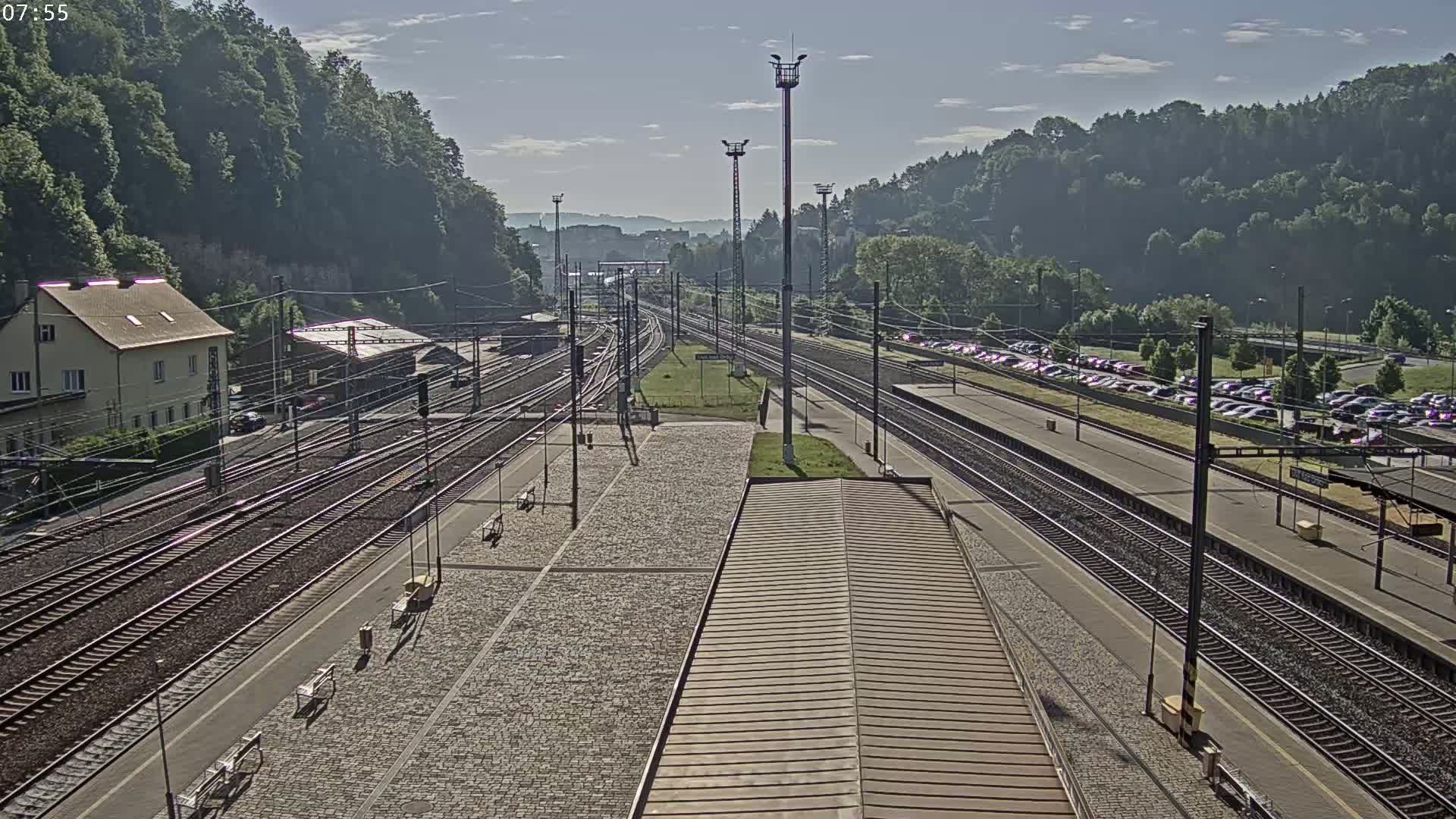 Usti nad Orlici Main Train Station Live Cam - Usti nas Orlici, Pardubice, Czechia