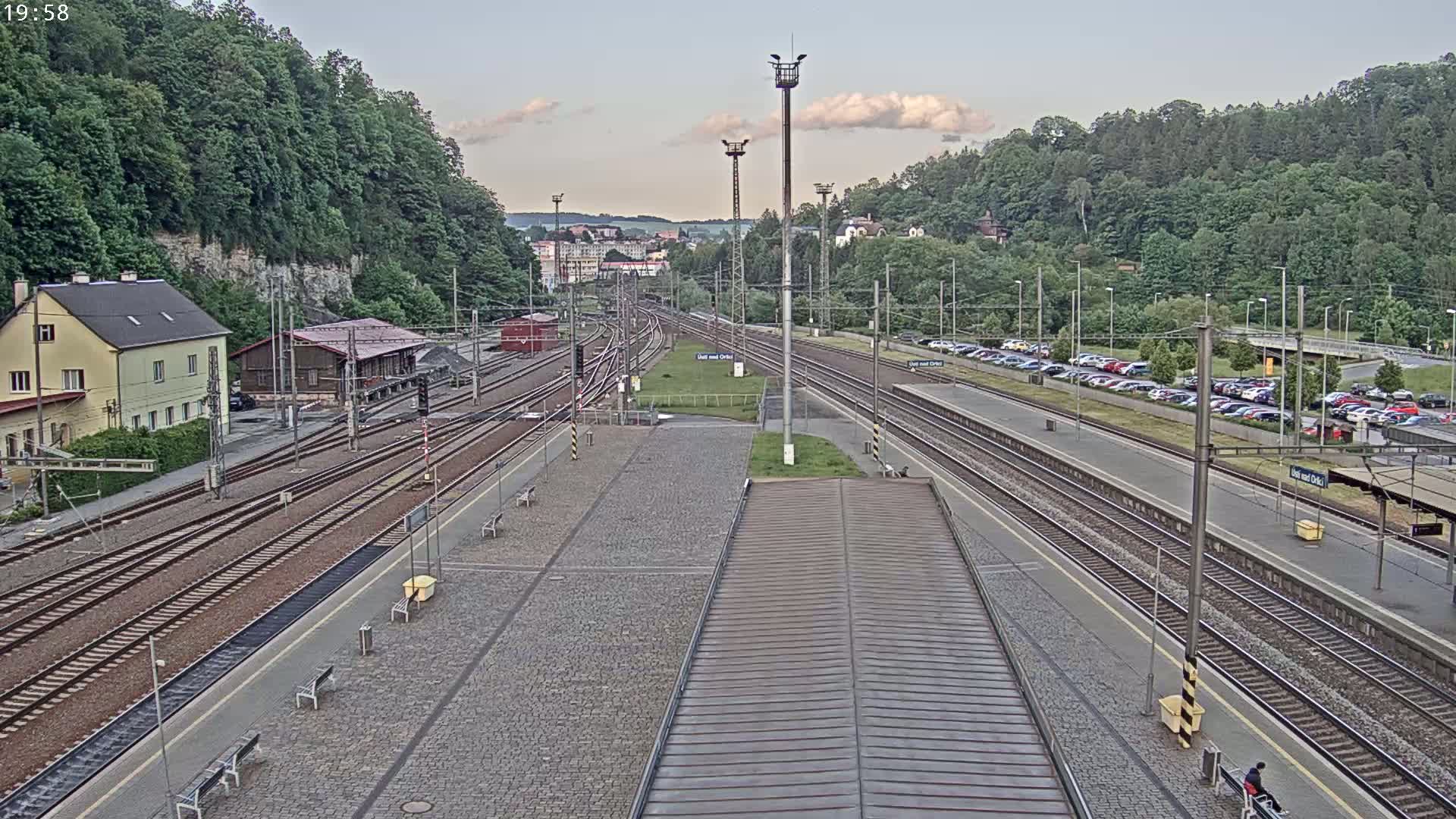 Usti nad Orlici Main Train Station Live Cam - Usti nas Orlici, Pardubice, Czechia