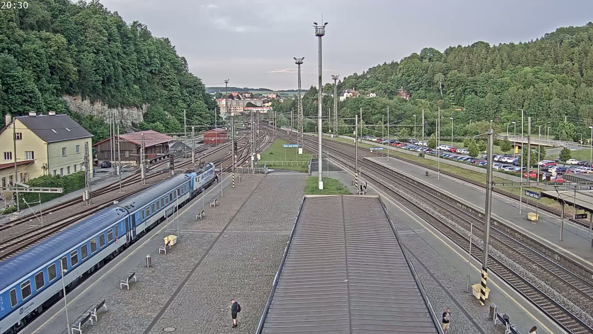 Usti nad Orlici Main Train Station Live Cam - Usti nas Orlici, Pardubice, Czechia