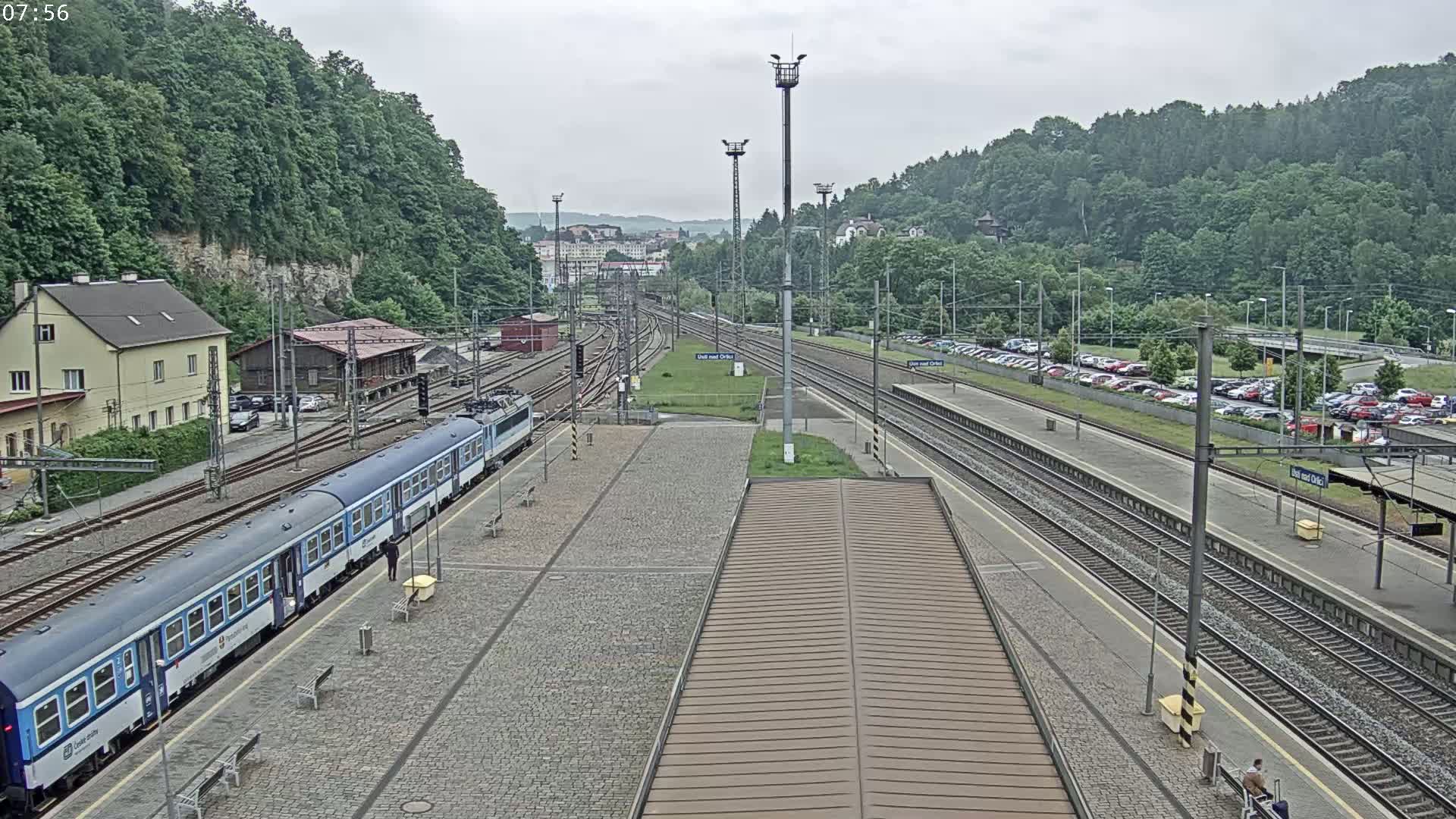 Usti nad Orlici Main Train Station Live Cam - Usti nas Orlici, Pardubice, Czechia