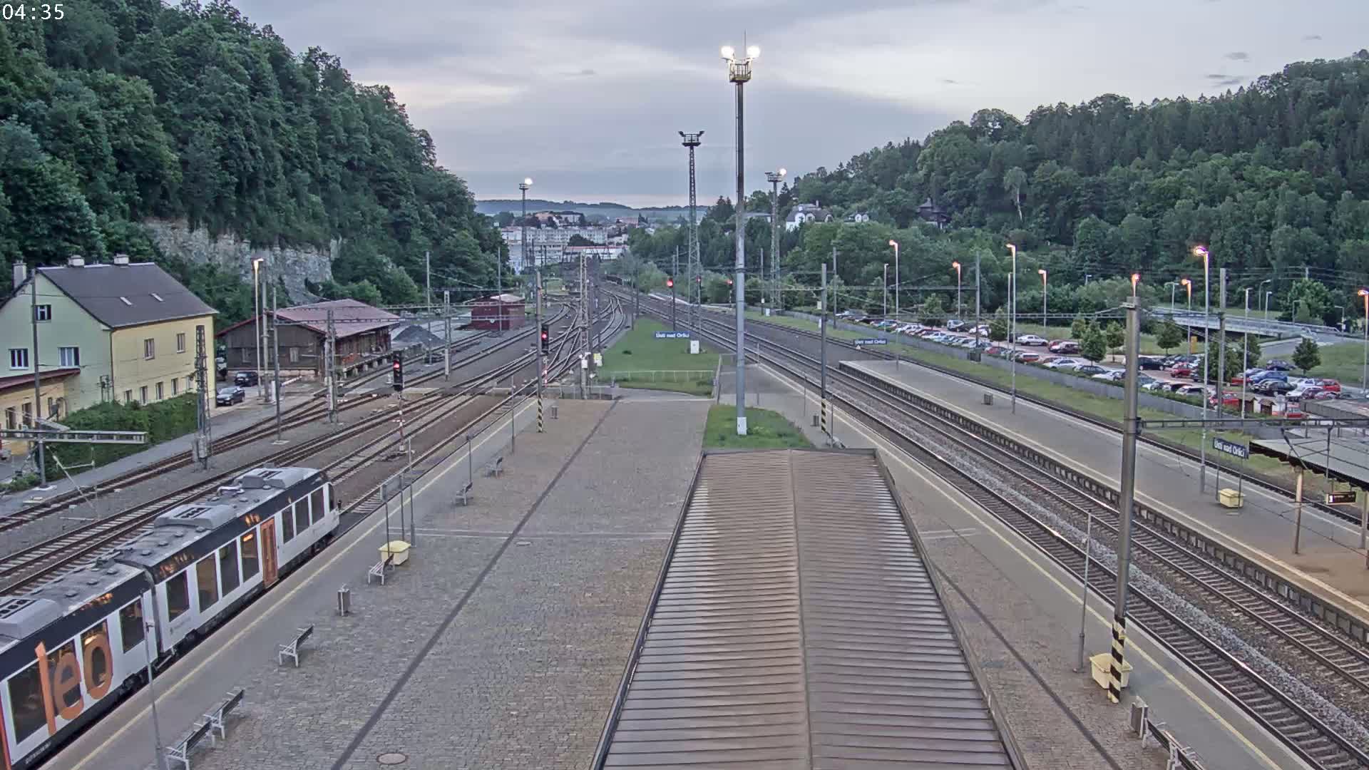 Usti nad Orlici Main Train Station Live Cam - Usti nas Orlici, Pardubice, Czechia
