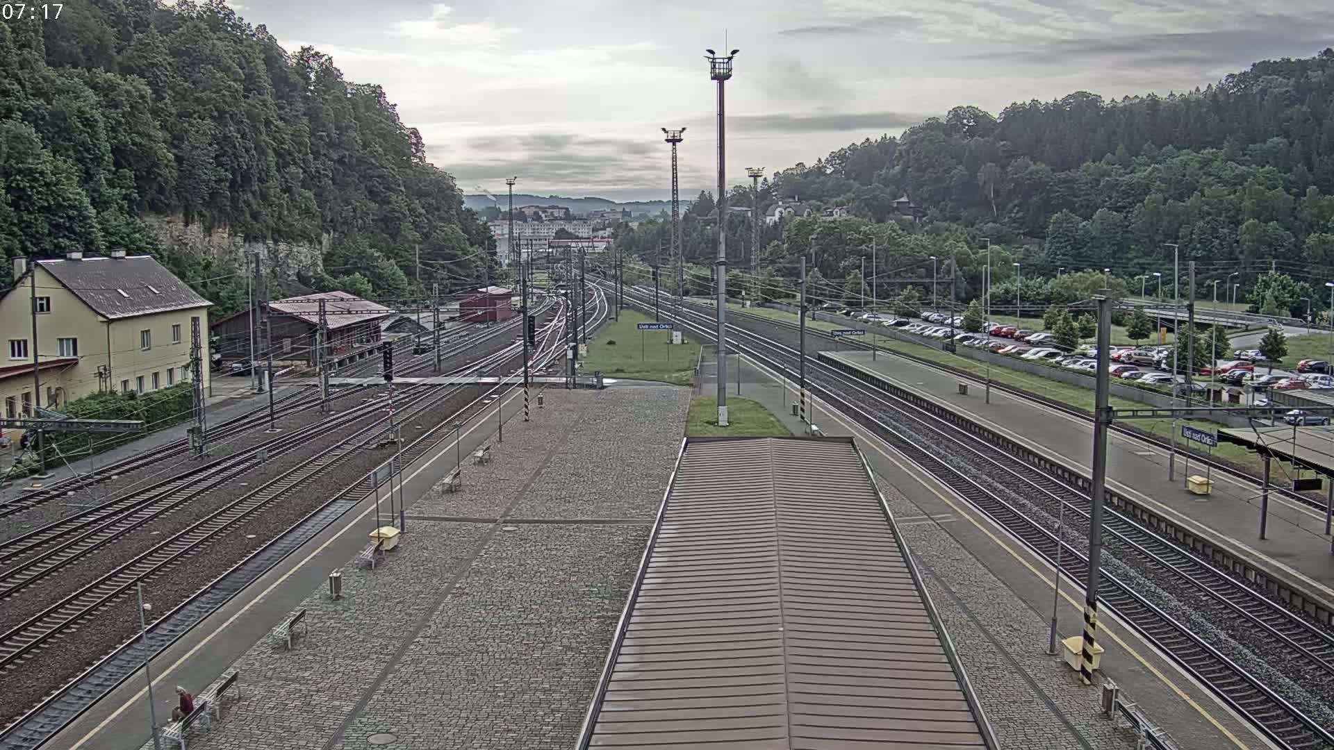 Usti nad Orlici Main Train Station Live Cam - Usti nas Orlici, Pardubice, Czechia