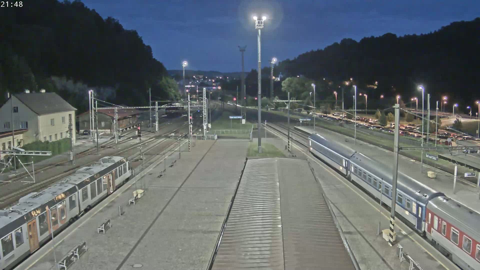 Usti nad Orlici Main Train Station Live Cam - Usti nas Orlici, Pardubice, Czechia