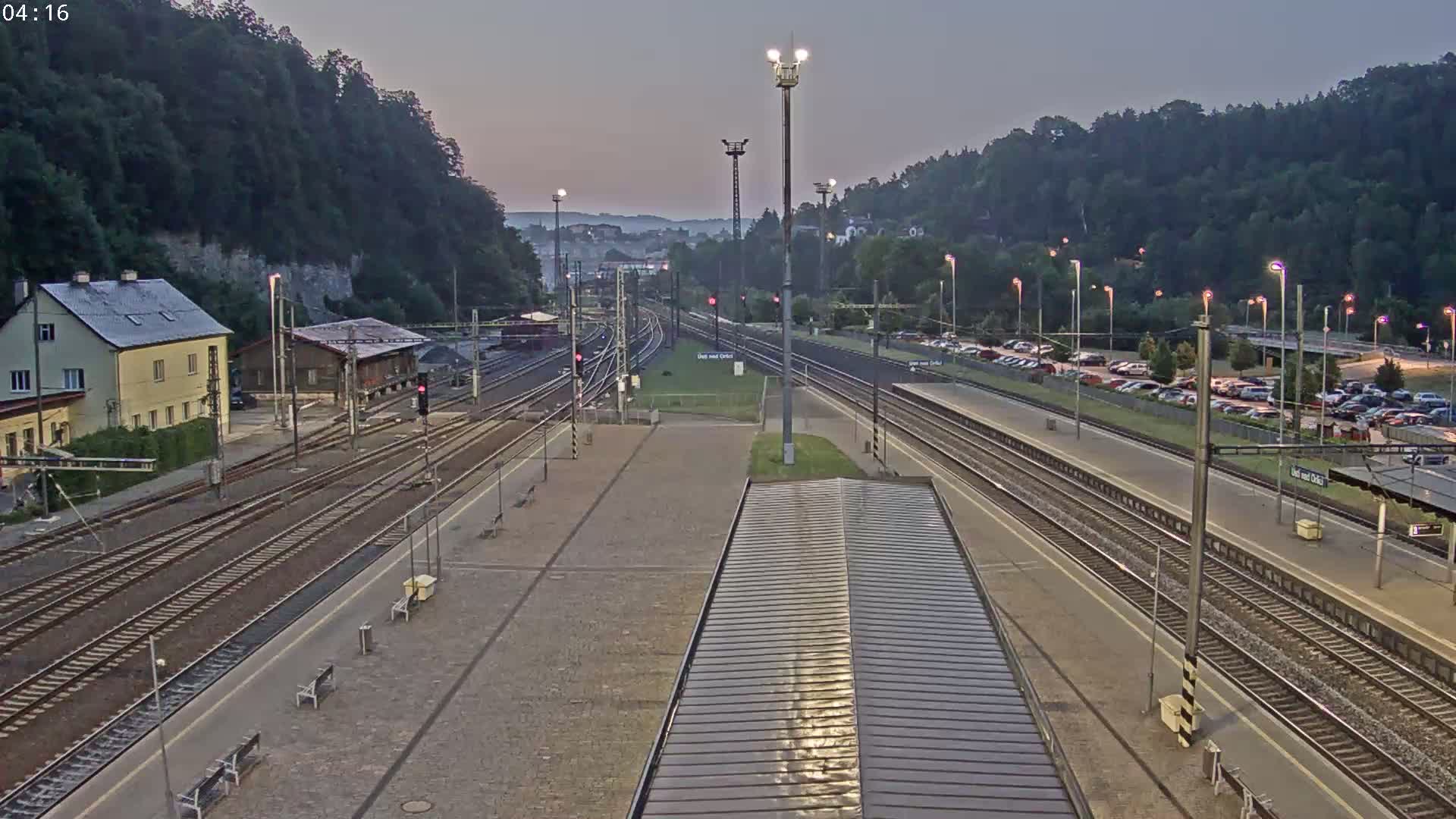 Usti nad Orlici Main Train Station Live Cam - Usti nas Orlici, Pardubice, Czechia