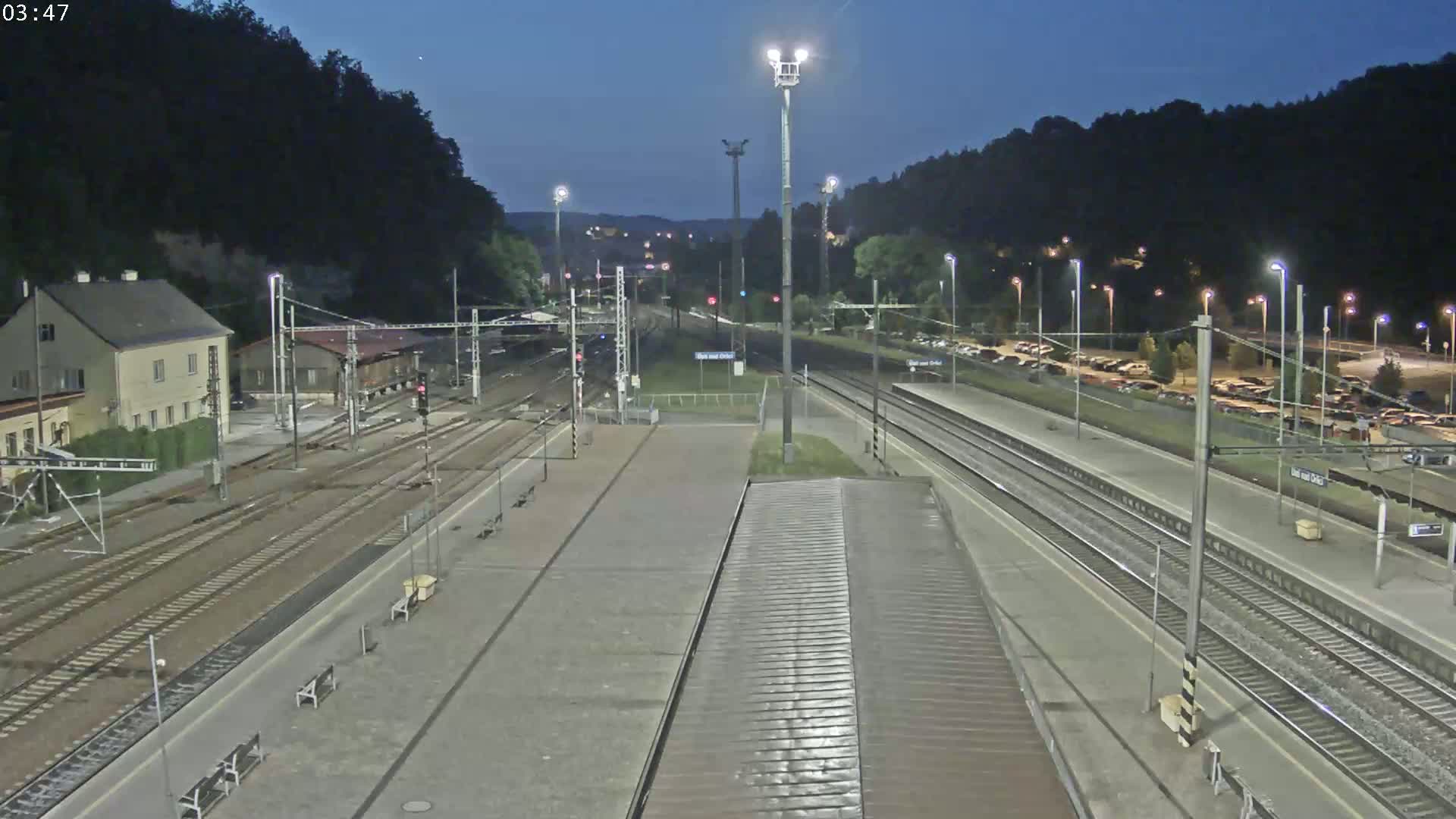 Usti nad Orlici Main Train Station Live Cam - Usti nas Orlici, Pardubice, Czechia