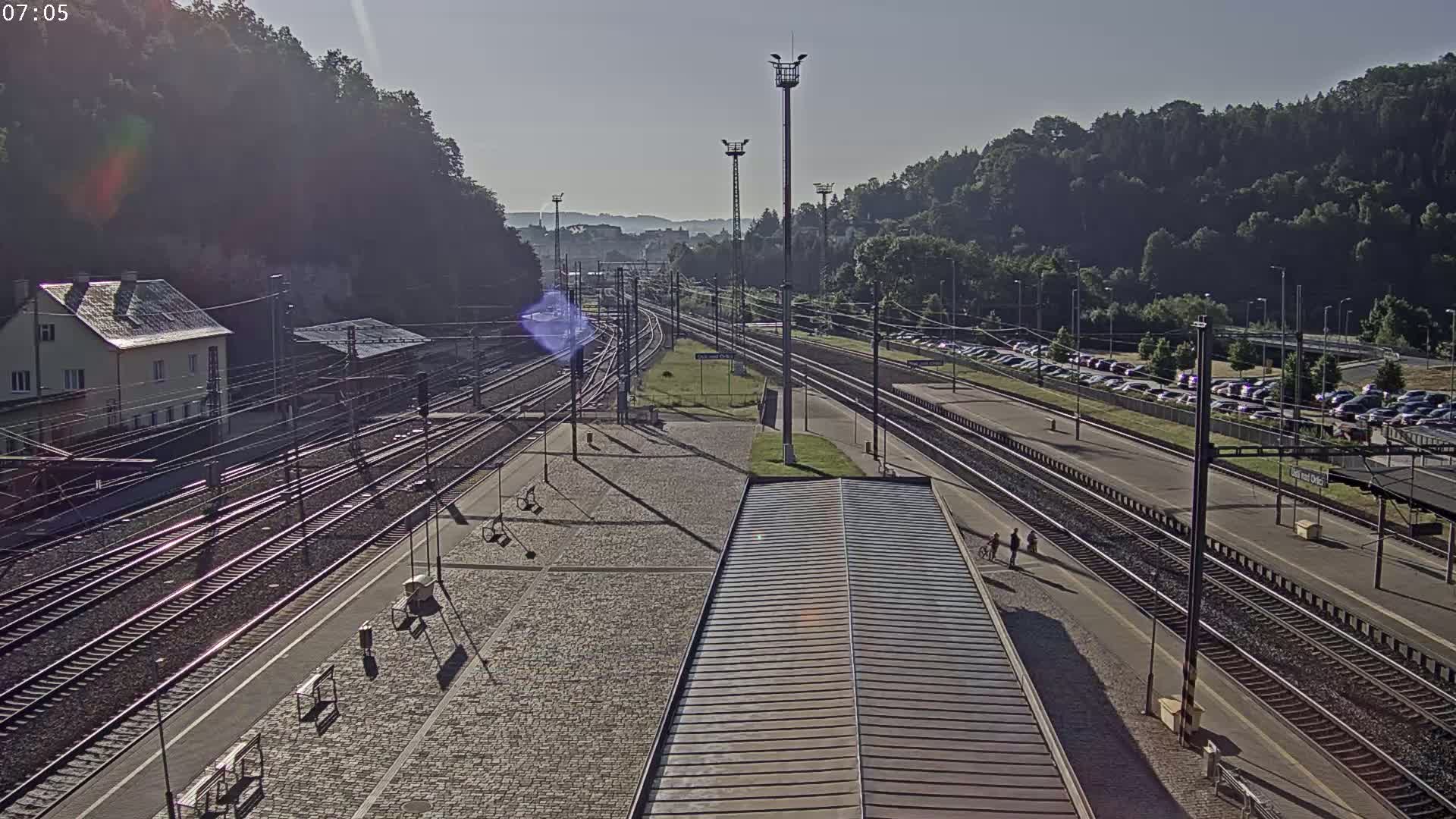 Usti nad Orlici Main Train Station Live Cam - Usti nas Orlici, Pardubice, Czechia