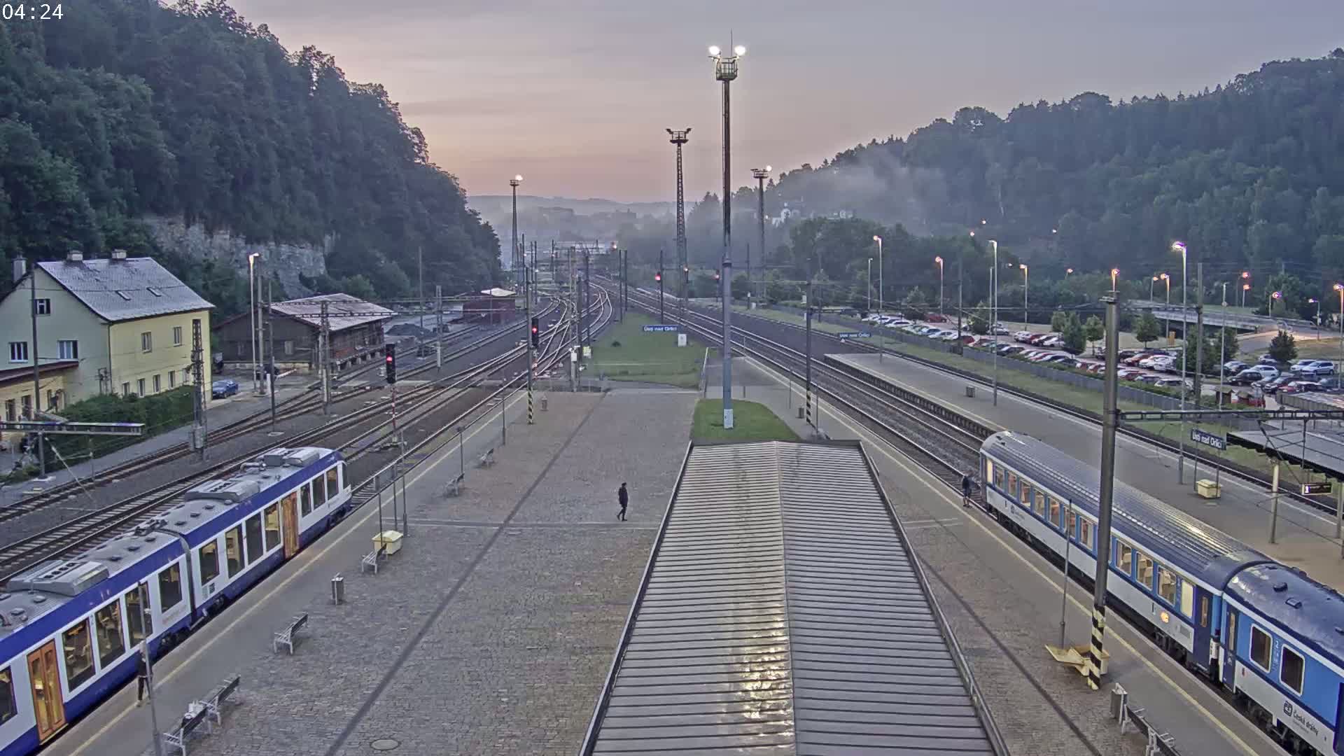 Usti nad Orlici Main Train Station Live Cam - Usti nas Orlici, Pardubice, Czechia