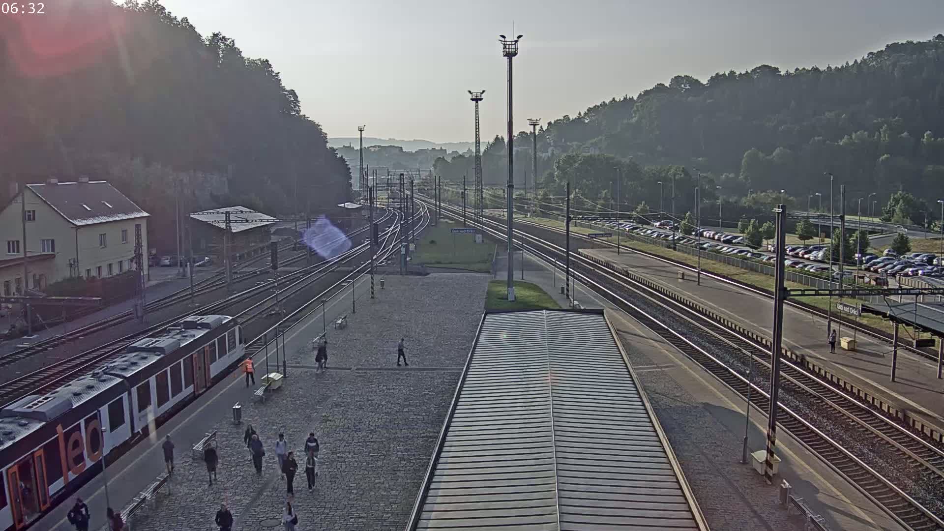 Usti nad Orlici Main Train Station Live Cam - Usti nas Orlici, Pardubice, Czechia