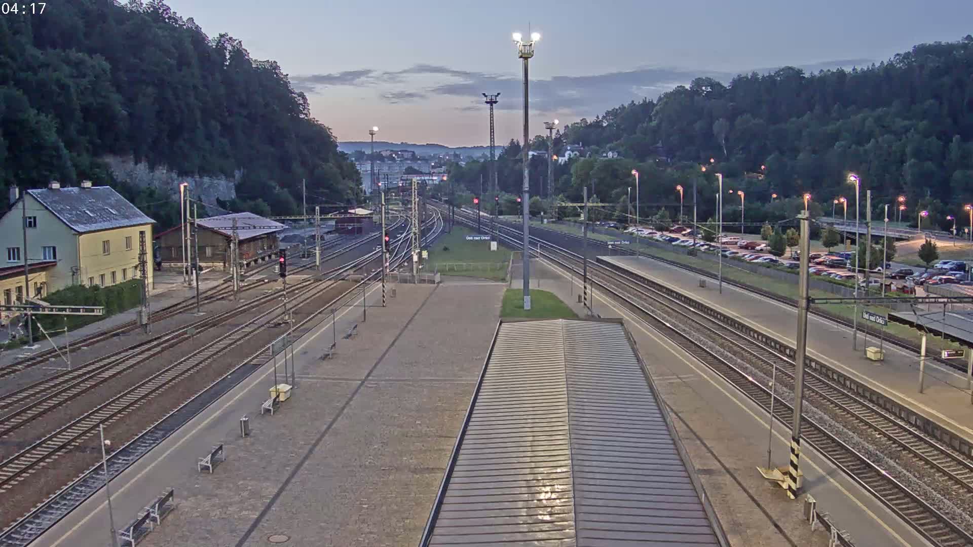 Usti nad Orlici Main Train Station Live Cam - Usti nas Orlici, Pardubice, Czechia