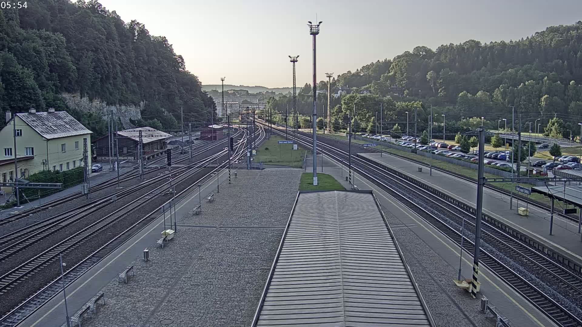 Usti nad Orlici Main Train Station Live Cam - Usti nas Orlici, Pardubice, Czechia