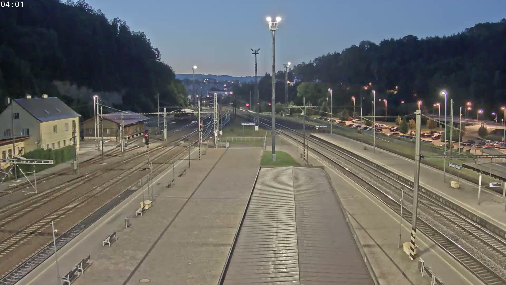 Usti nad Orlici Main Train Station Live Cam - Usti nas Orlici, Pardubice, Czechia