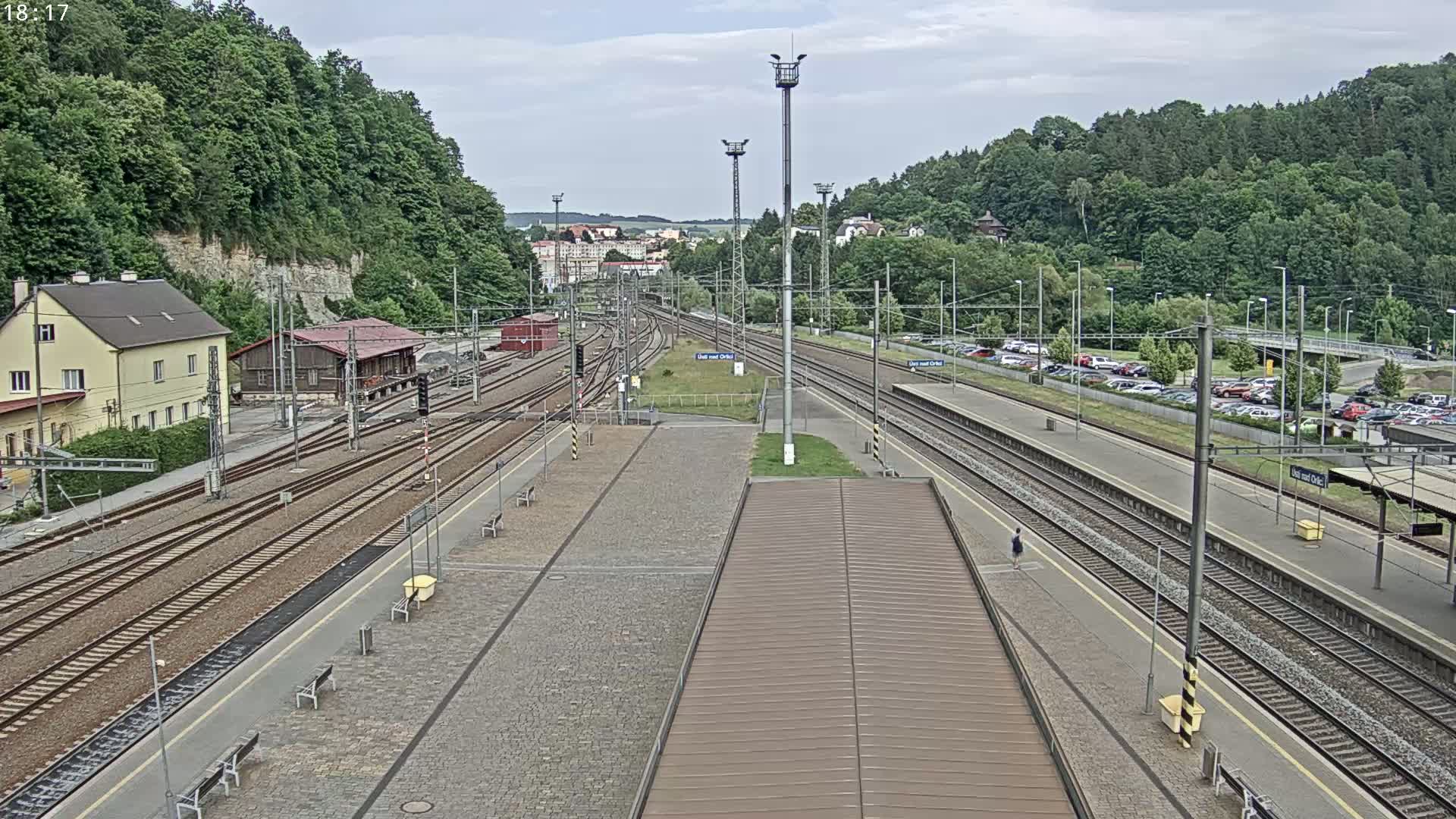 Usti nad Orlici Main Train Station Live Cam - Usti nas Orlici, Pardubice, Czechia