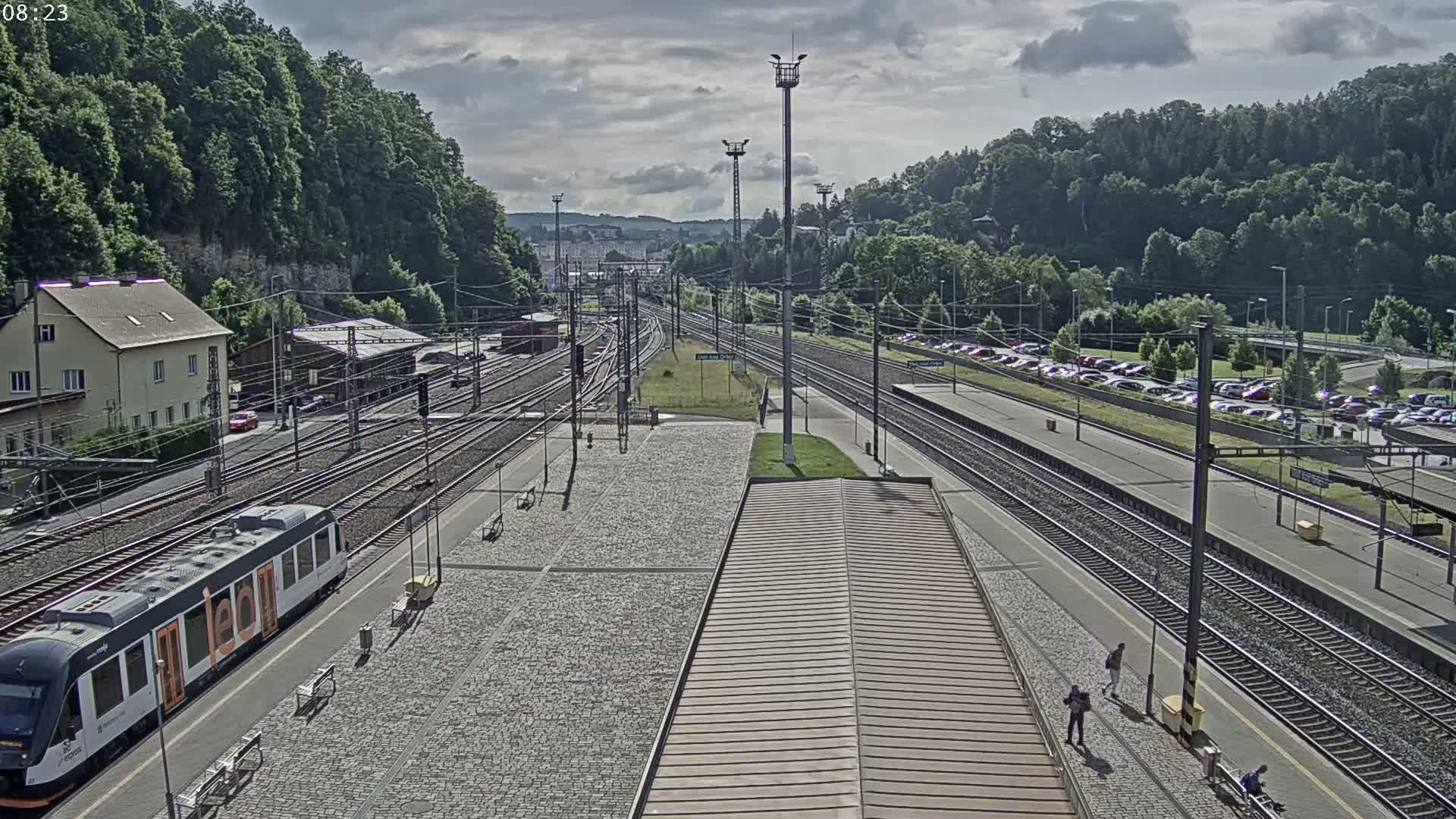 Usti nad Orlici Main Train Station Live Cam - Usti nas Orlici, Pardubice, Czechia