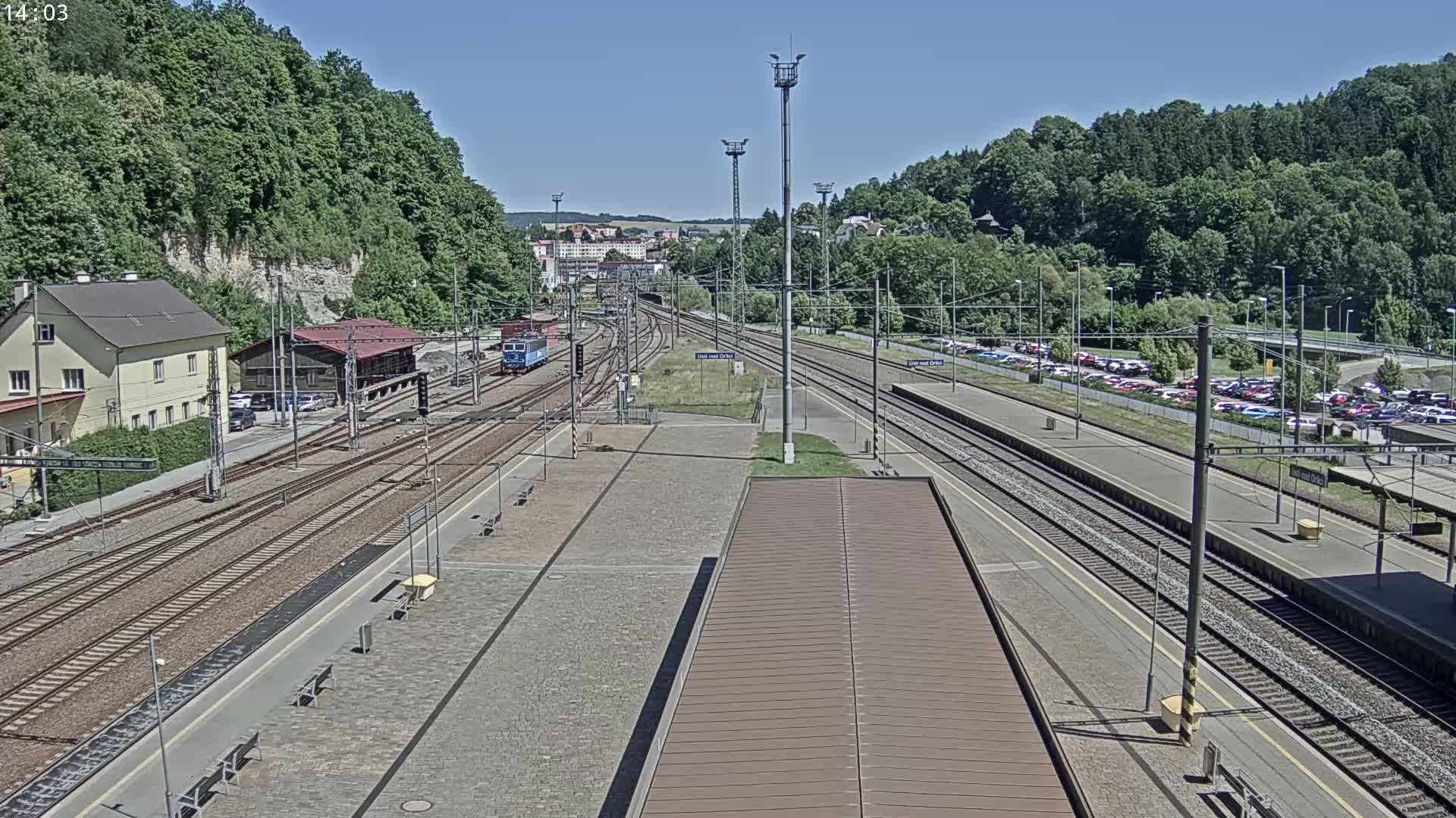 Usti nad Orlici Main Train Station Live Cam - Usti nas Orlici, Pardubice, Czechia
