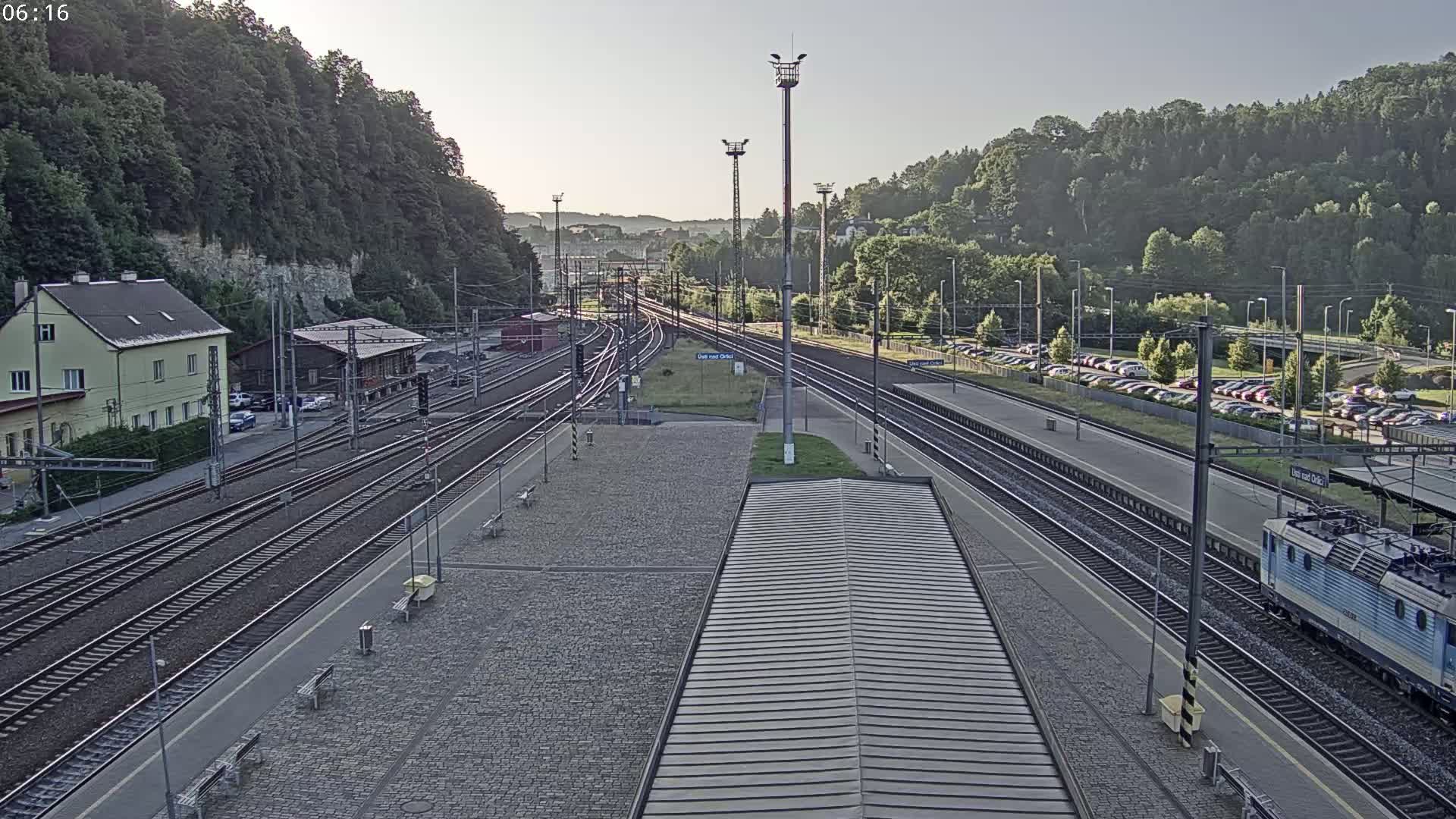 Usti nad Orlici Main Train Station Live Cam - Usti nas Orlici, Pardubice, Czechia