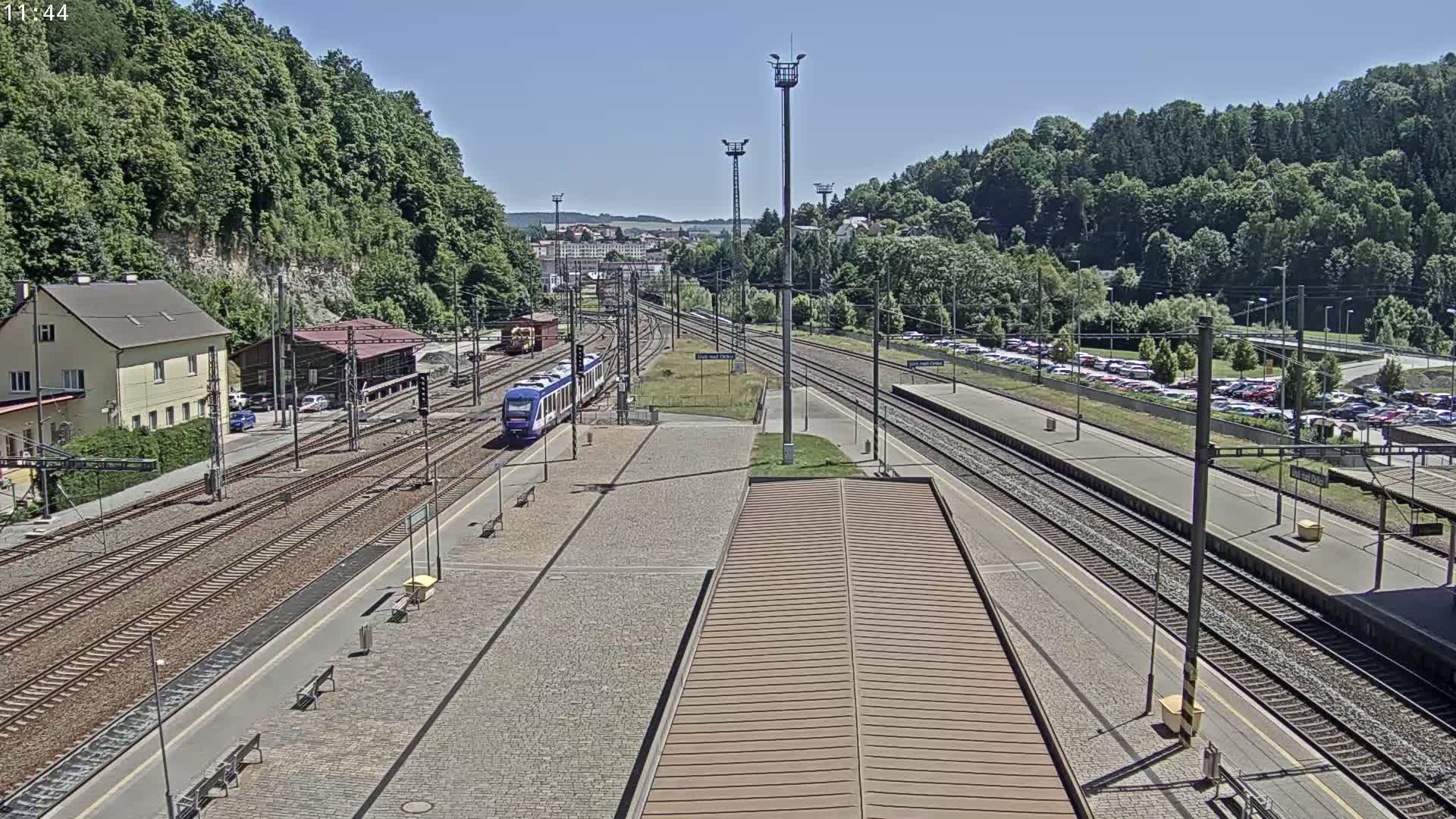 Usti nad Orlici Main Train Station Live Cam - Usti nas Orlici, Pardubice, Czechia