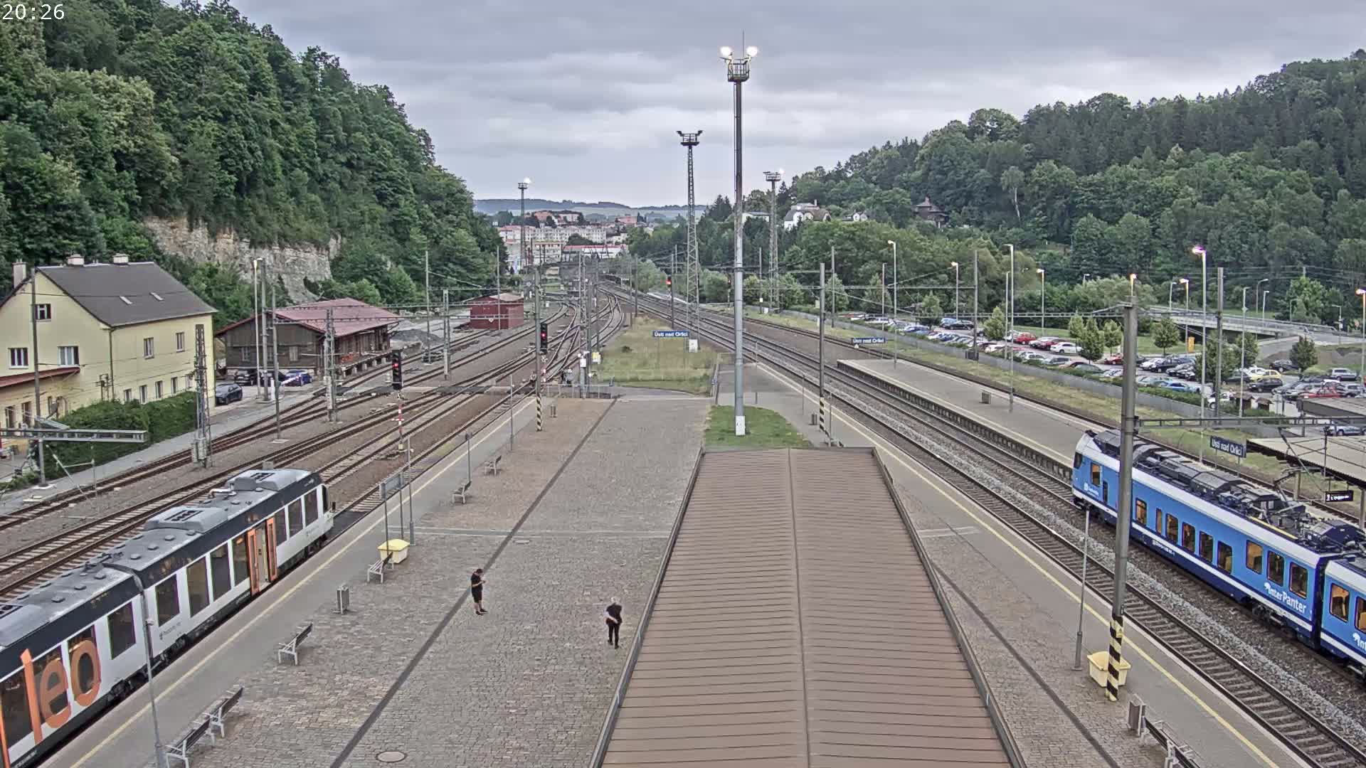 Usti nad Orlici Main Train Station Live Cam - Usti nas Orlici, Pardubice, Czechia