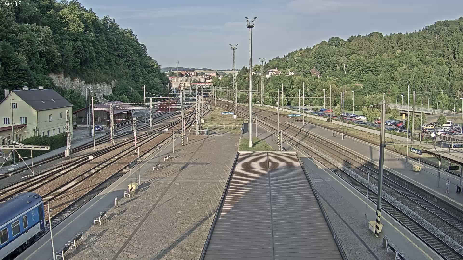 Usti nad Orlici Main Train Station Live Cam - Usti nas Orlici, Pardubice, Czechia