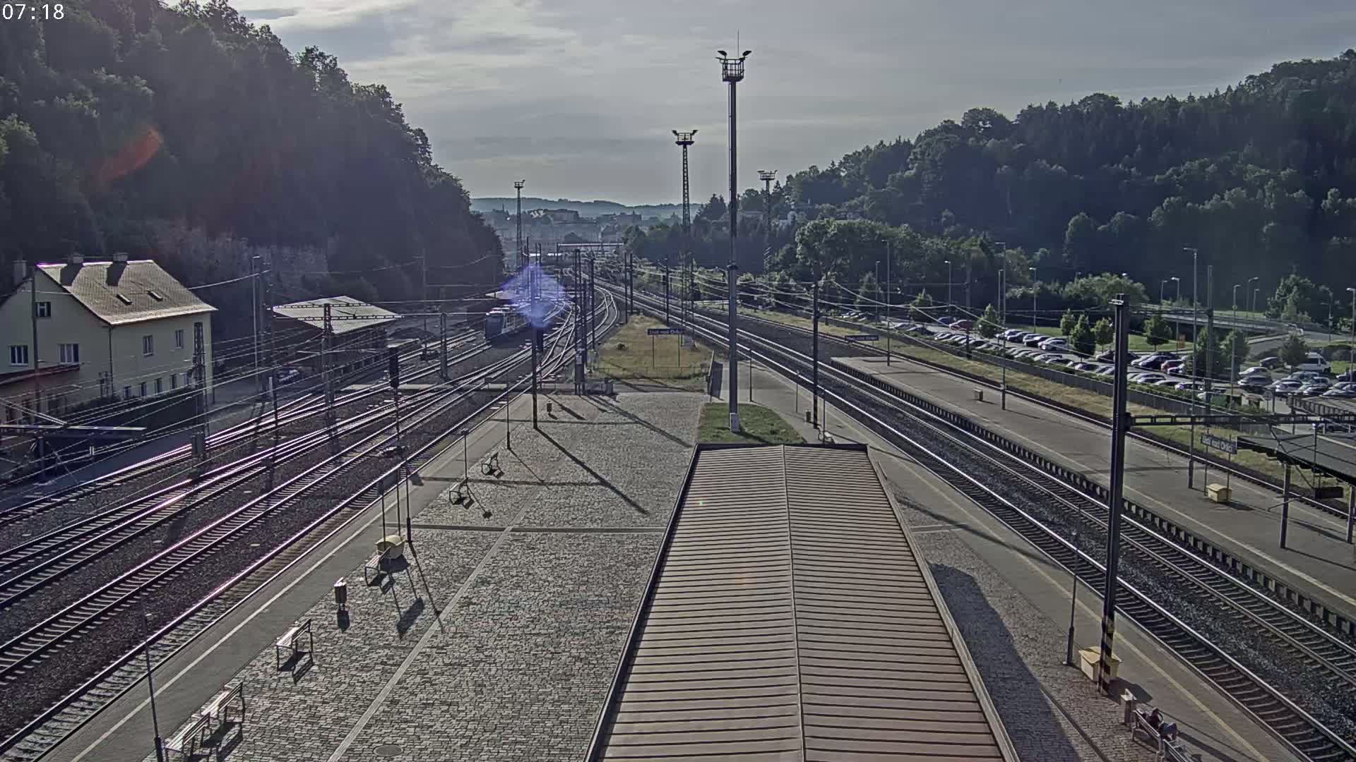 Usti nad Orlici Main Train Station Live Cam - Usti nas Orlici, Pardubice, Czechia