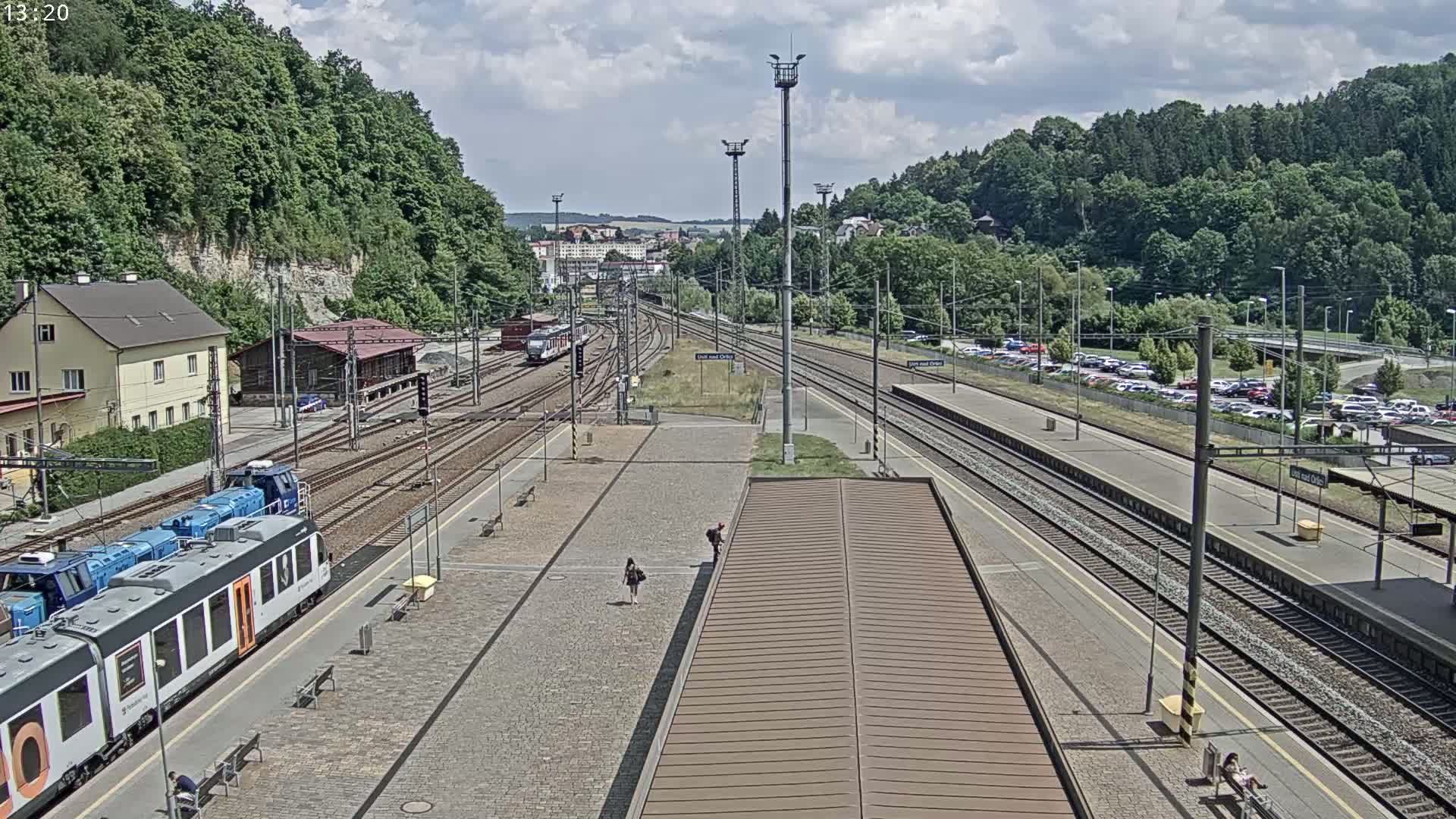 Usti nad Orlici Main Train Station Live Cam - Usti nas Orlici, Pardubice, Czechia