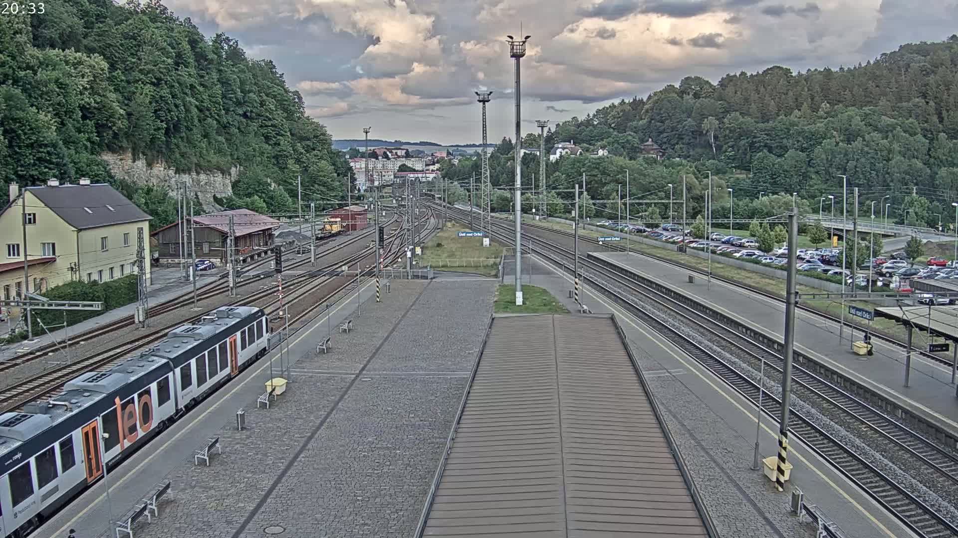 Usti nad Orlici Main Train Station Live Cam - Usti nas Orlici, Pardubice, Czechia