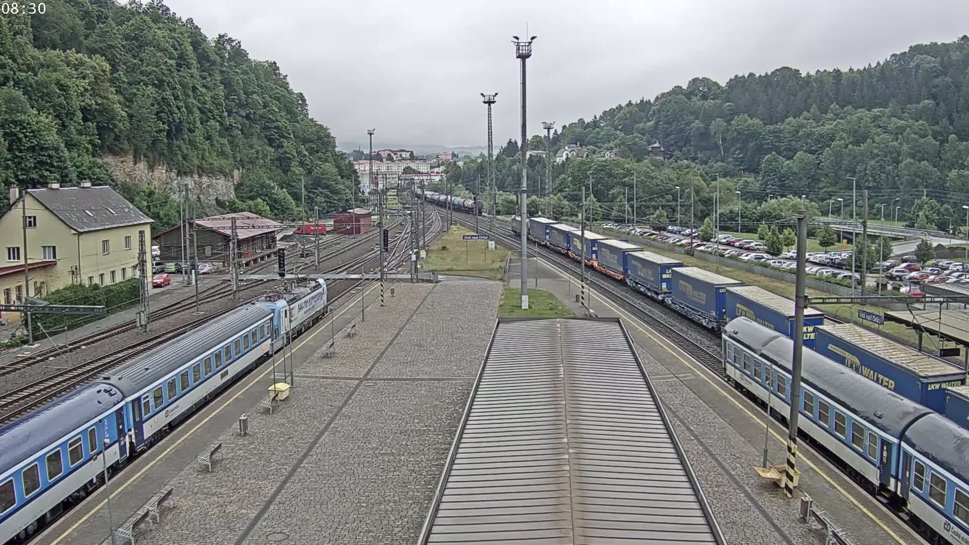 Usti nad Orlici Main Train Station Live Cam - Usti nas Orlici, Pardubice, Czechia